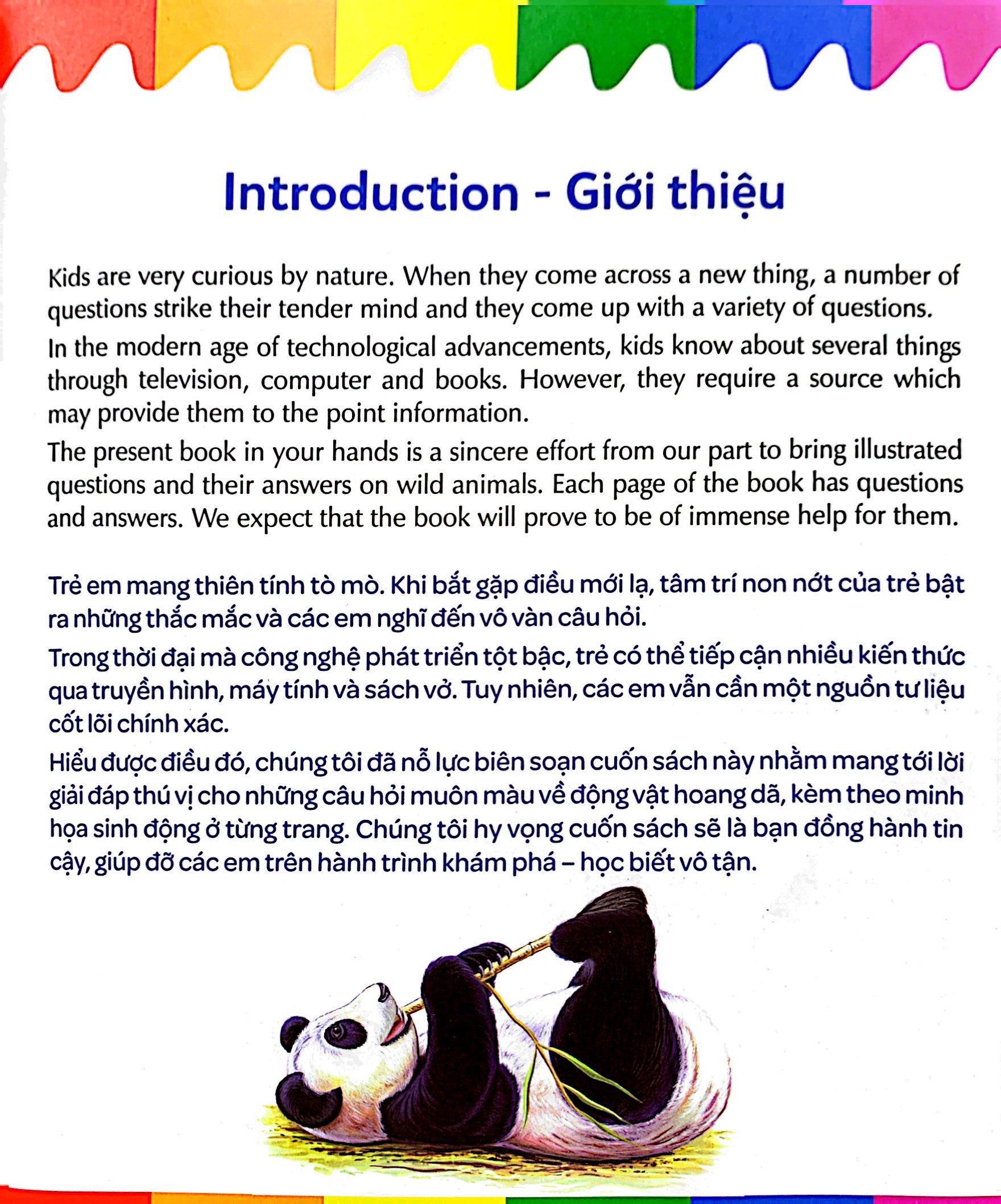 mẹ hỏi bé trả lời - song ngữ anh-việt - wild animals - động vật hoang dã (dành cho trẻ từ 2-7 tuổi) - Ảnh 4