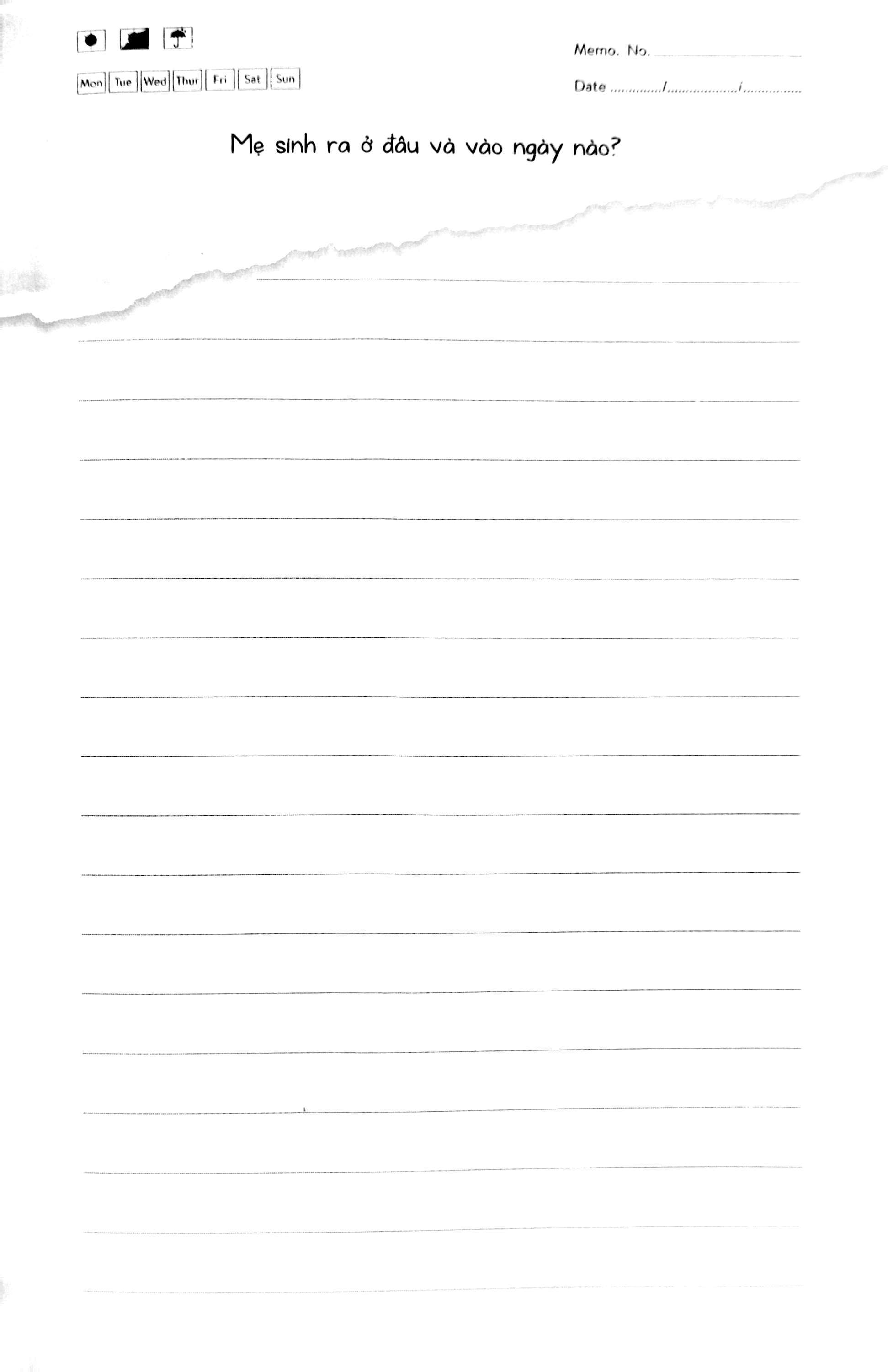 mẹ kể chuyện đời mẹ - hướng dẫn viết nhật ký cho mẹ - Ảnh 4