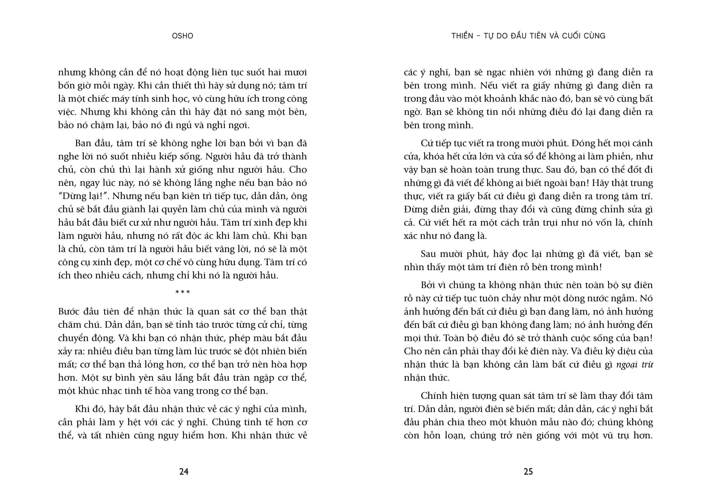 Meditation - The First And Last Freedom - Thiền - Tự Do Đầu Tiên Và Cuối Cùng - Ảnh 14