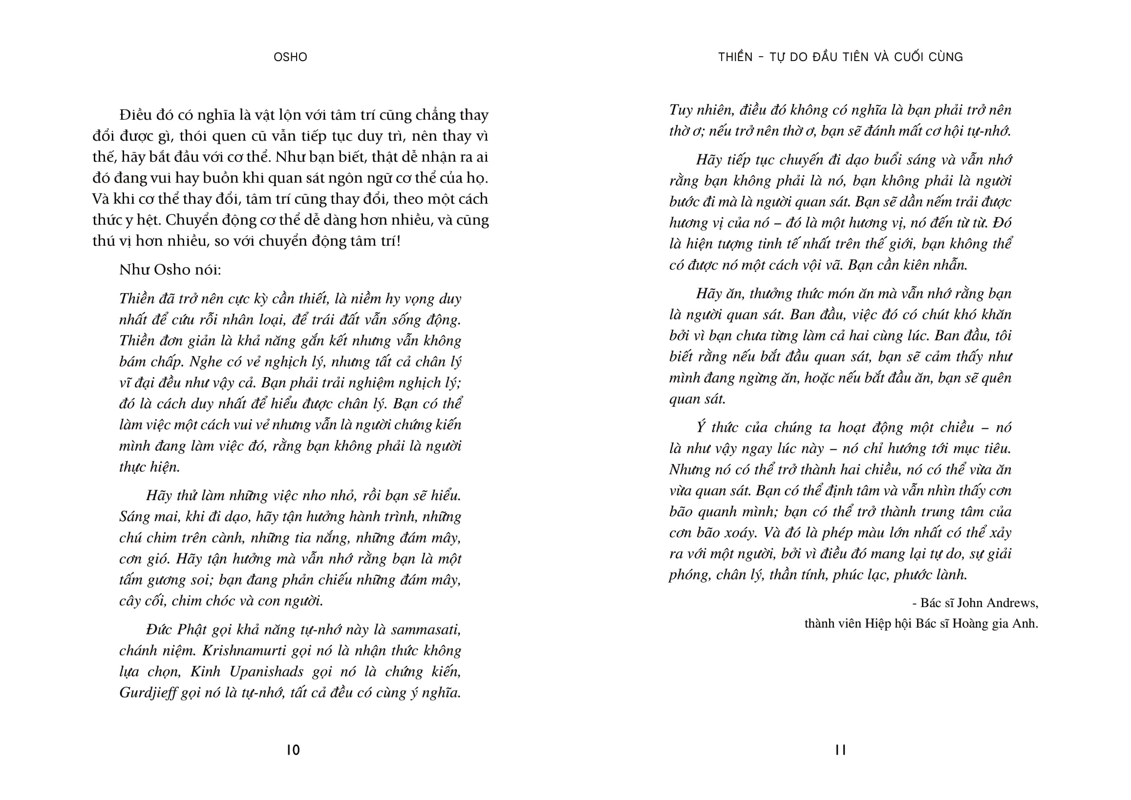Meditation - The First And Last Freedom - Thiền - Tự Do Đầu Tiên Và Cuối Cùng - Ảnh 7