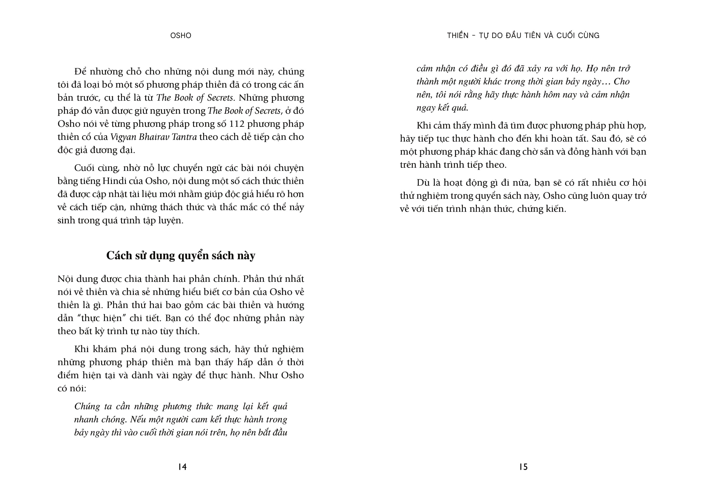 Meditation - The First And Last Freedom - Thiền - Tự Do Đầu Tiên Và Cuối Cùng - Ảnh 9