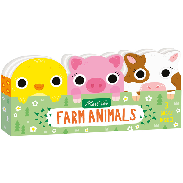 meet the farm animals - mini board book set (3 books inside) - Ảnh 2