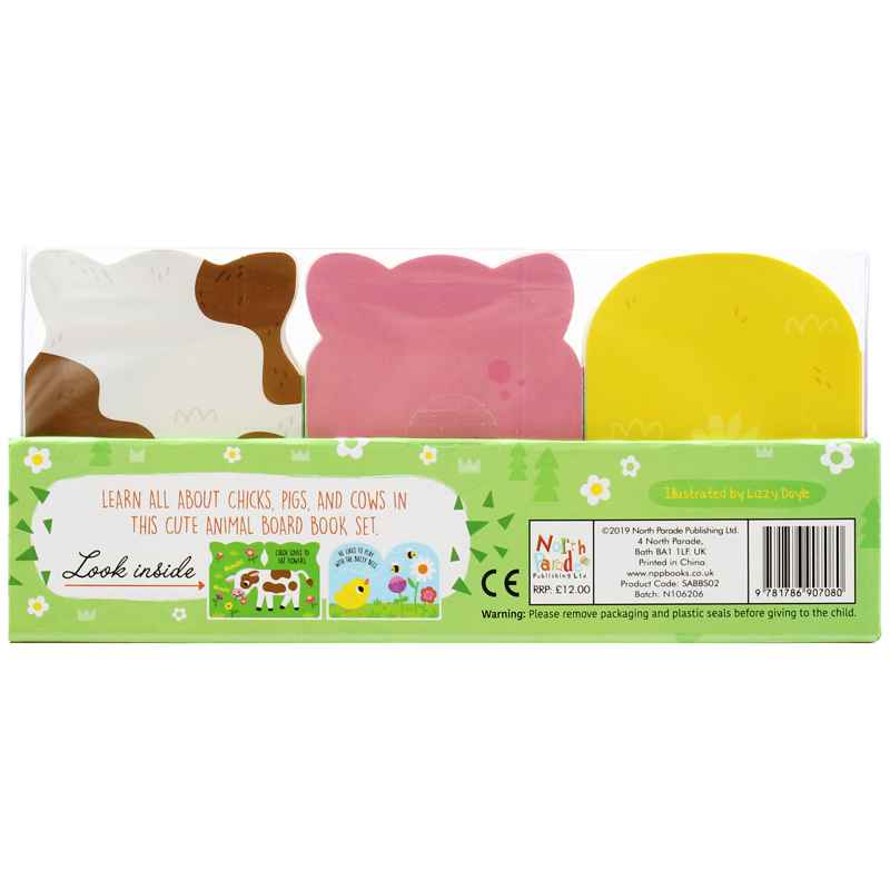 meet the farm animals - mini board book set (3 books inside) - Ảnh 5