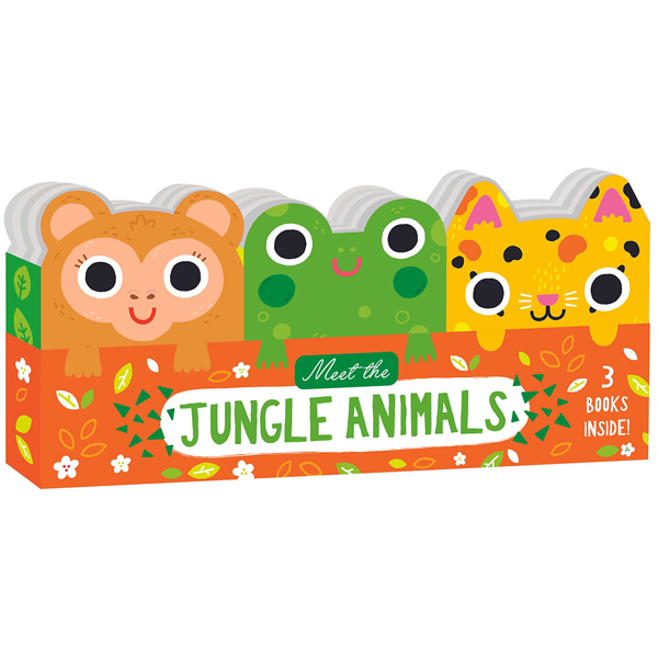meet the jungle animals - mini board book set (3 books inside) - Ảnh 2