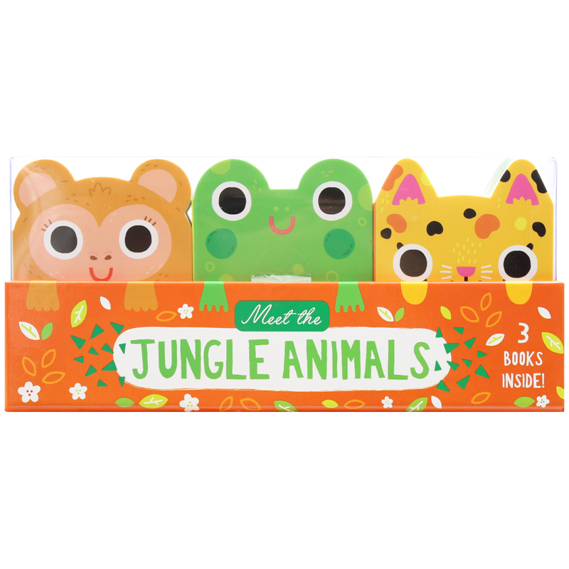meet the jungle animals - mini board book set (3 books inside) - Ảnh 3