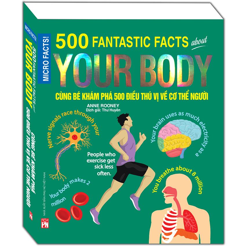micro facts! 500 fantastic facts about your body - cùng bé khám phá 500 điều thú vị về cơ thể người - Ảnh 2