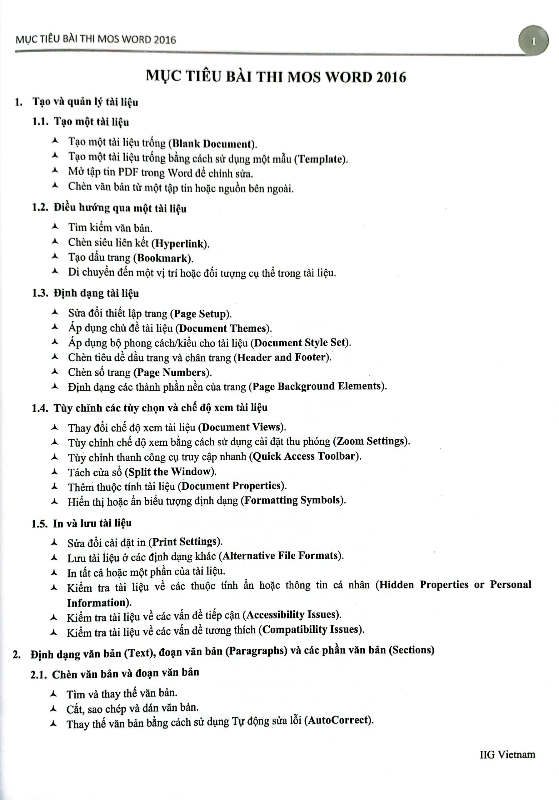 microsoft office word 2016 - microsoft office specialist - Ảnh 4