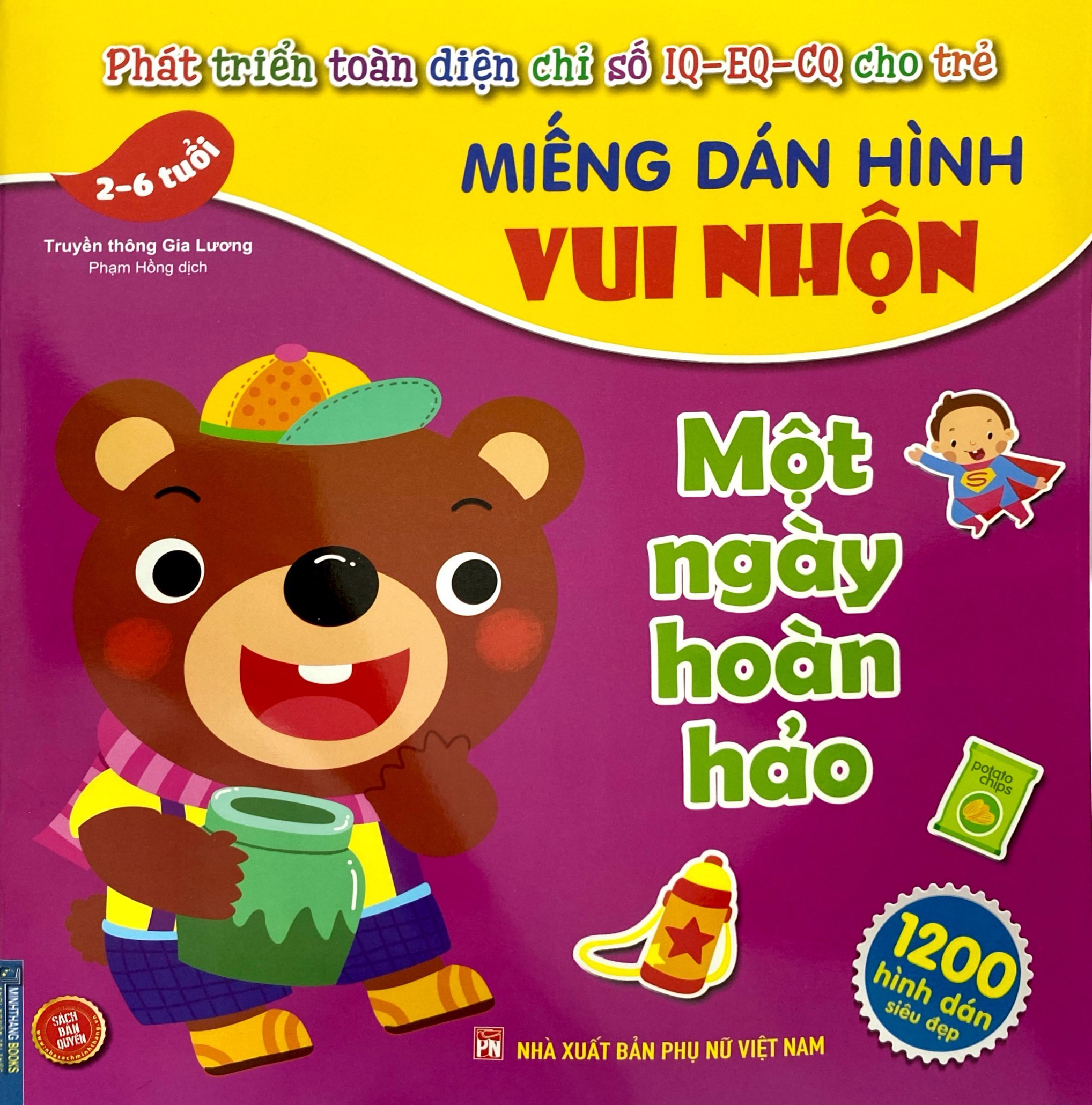 miếng dán hình vui nhộn - một ngày hoàn hảo (2-6 tuổi) - Ảnh 2