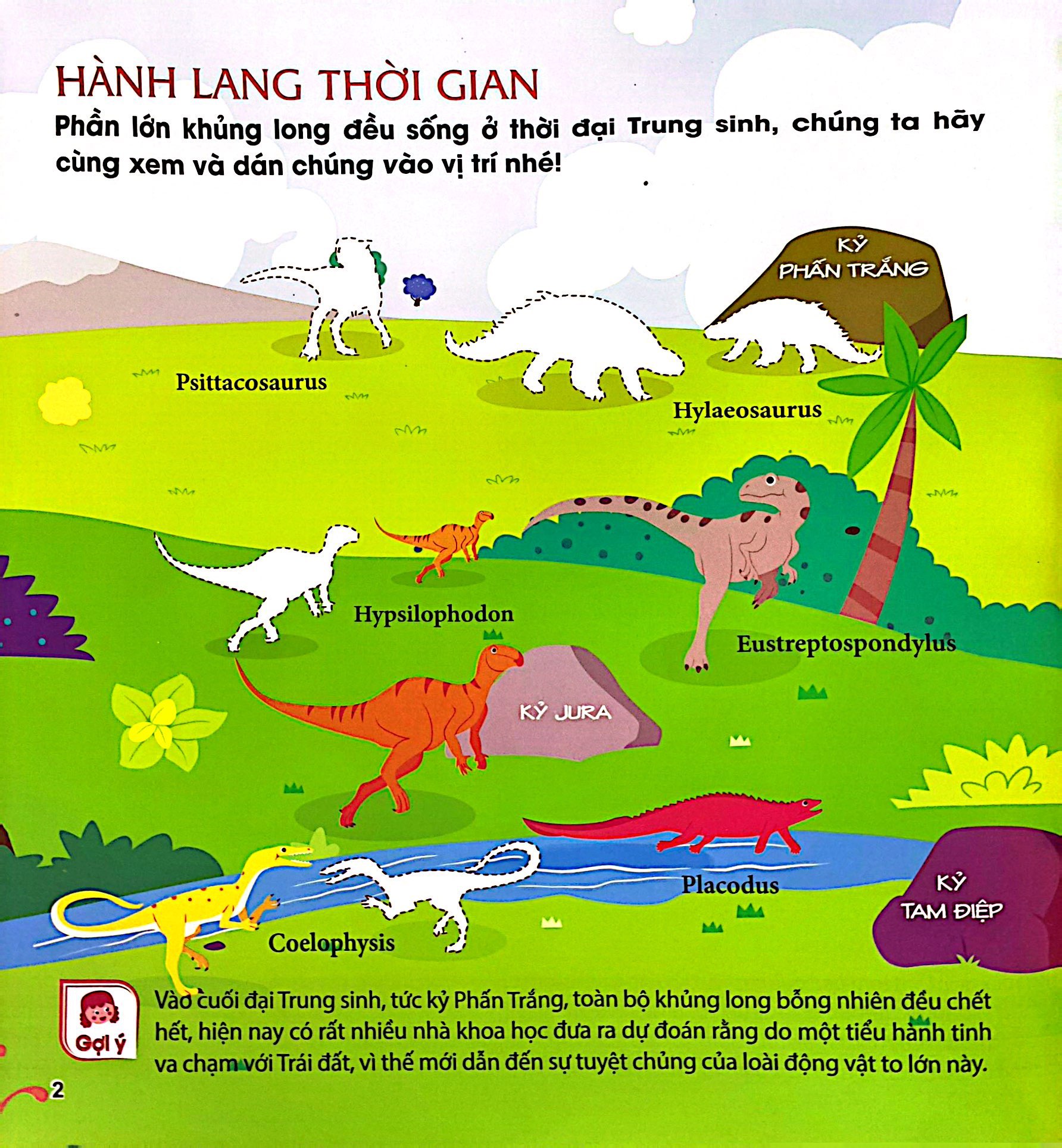 miếng dán hình vui nhộn - thế giới khủng long (2-6 tuổi) - Ảnh 4
