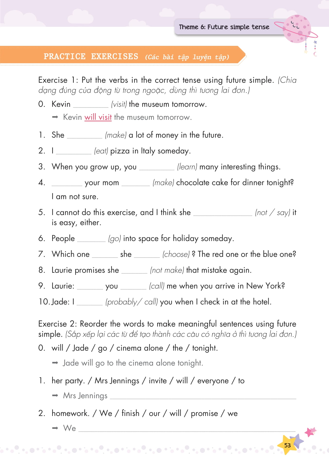 mind map ngữ pháp tiếng anh cho học sinh tiểu học - Ảnh 8