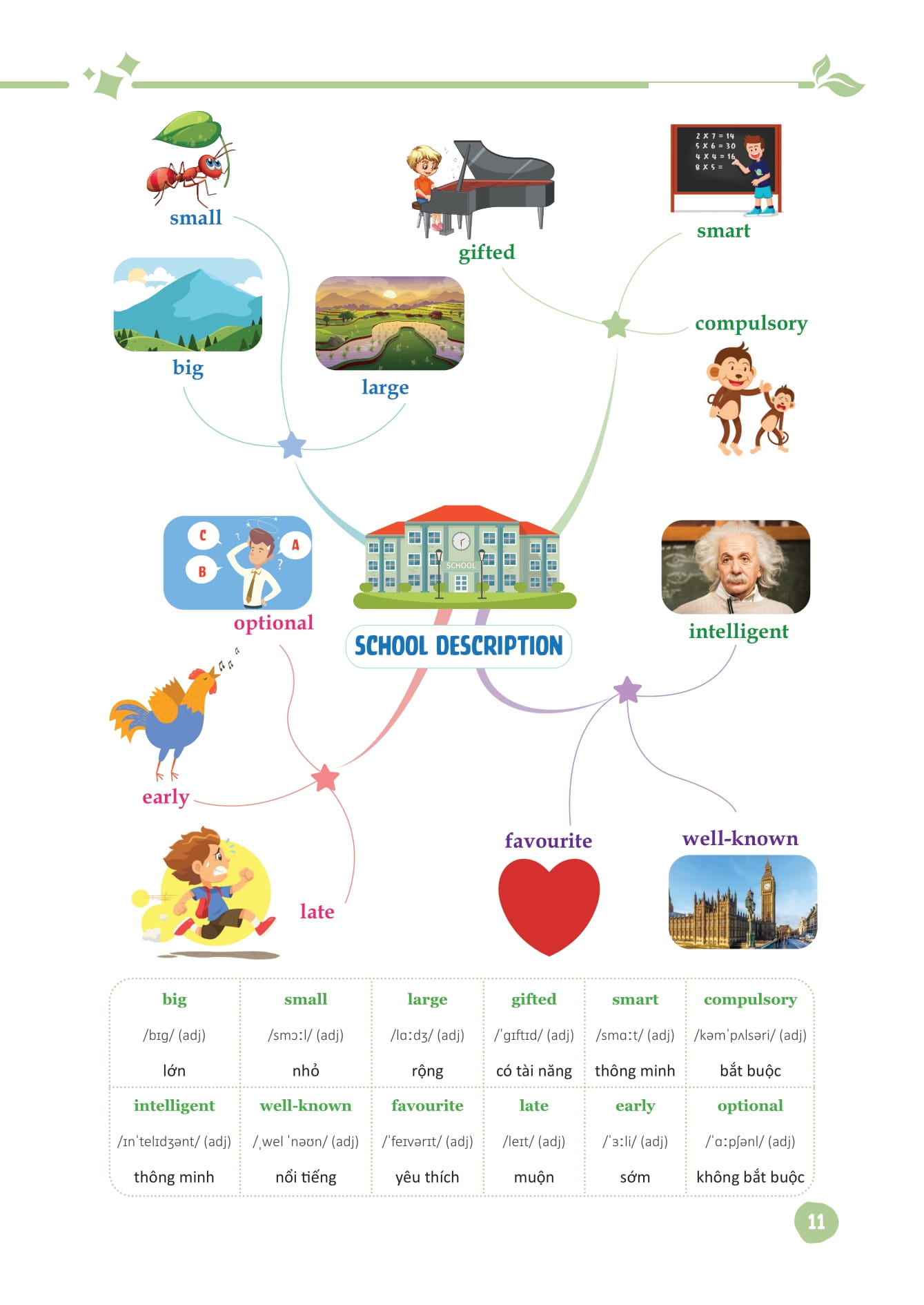 mind map từ vựng tiếng anh dành cho học sinh trung học cơ sở - Ảnh 12