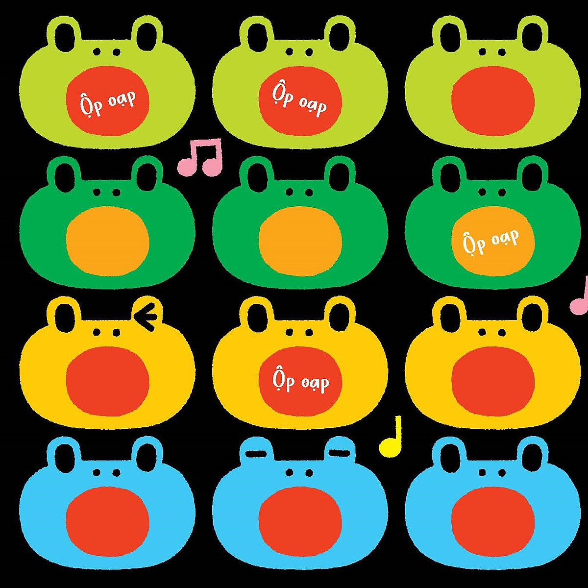 mình cùng vui chơi nhé! - ộp oạp, ộp oạp! màu xanh - Ảnh 3