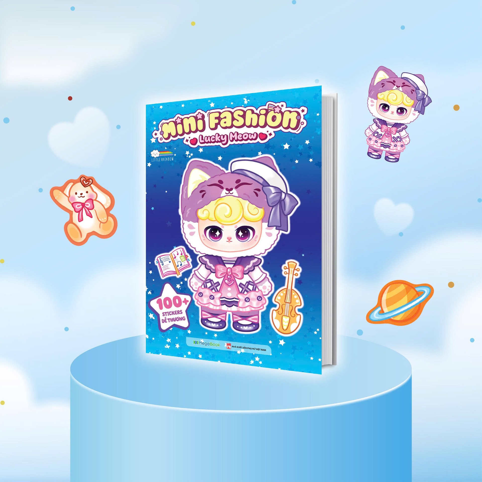 Mini Fashion - Lucky Meow - 100+ Stickers Dễ Thương