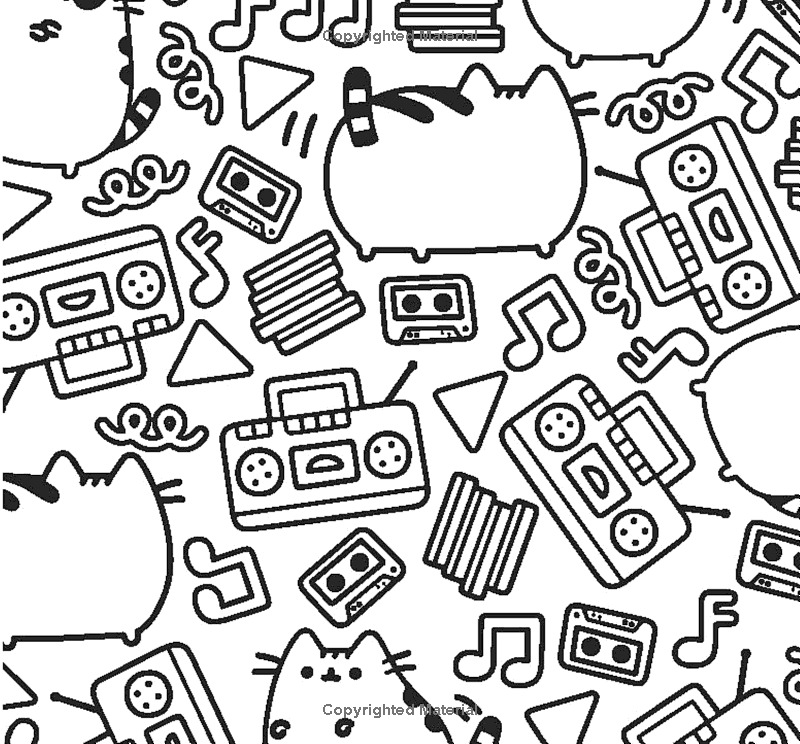 mini pusheen coloring book (a pusheen book) - Ảnh 4