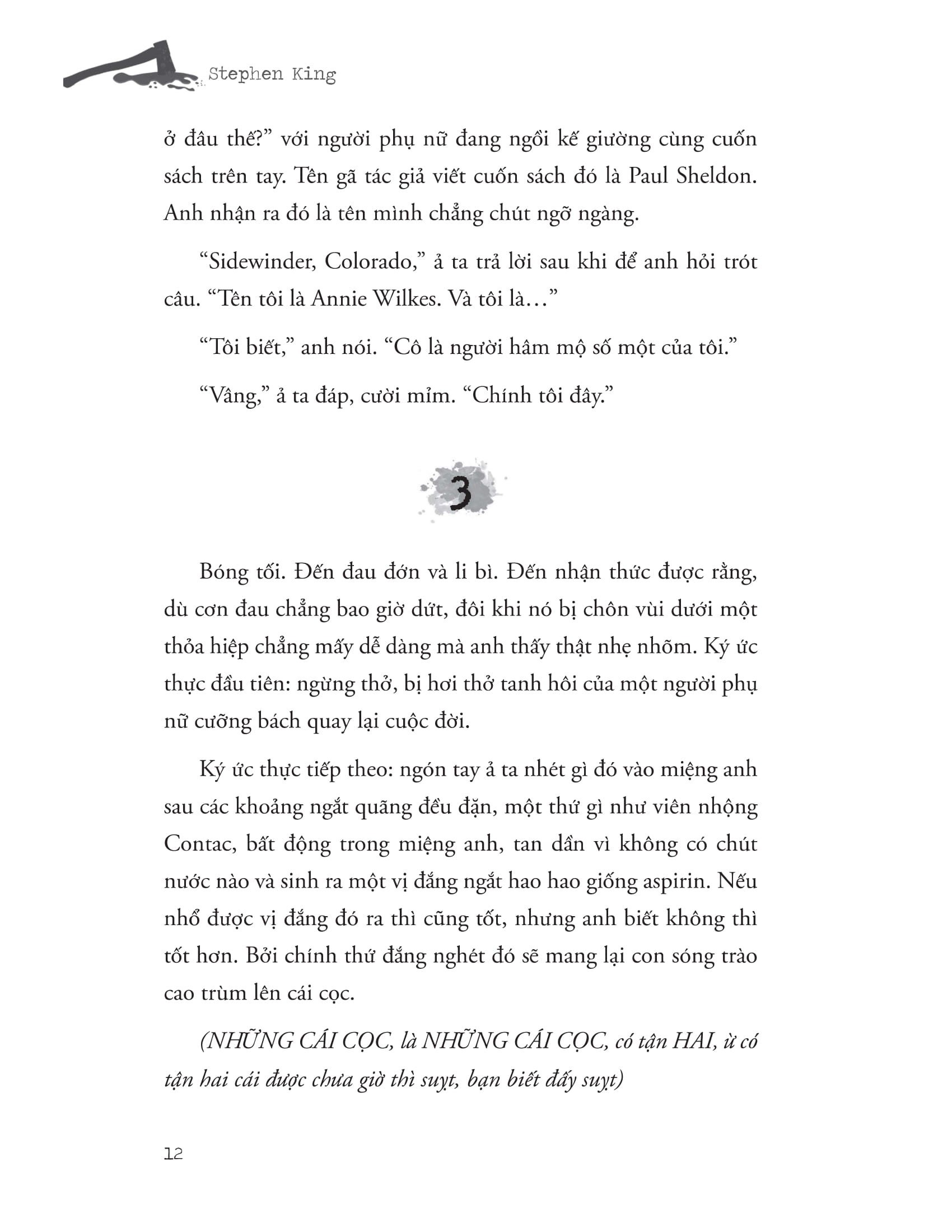 misery - chiếc máy đánh chữ đẫm máu ở vùng núi tuyết - Ảnh 13