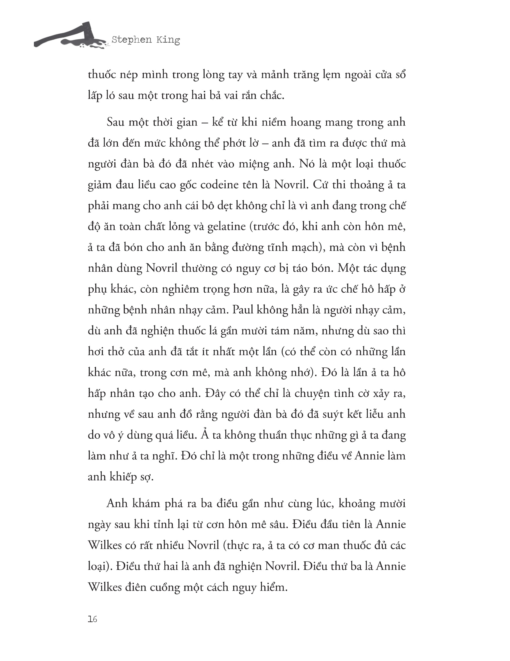 misery - chiếc máy đánh chữ đẫm máu ở vùng núi tuyết - Ảnh 17