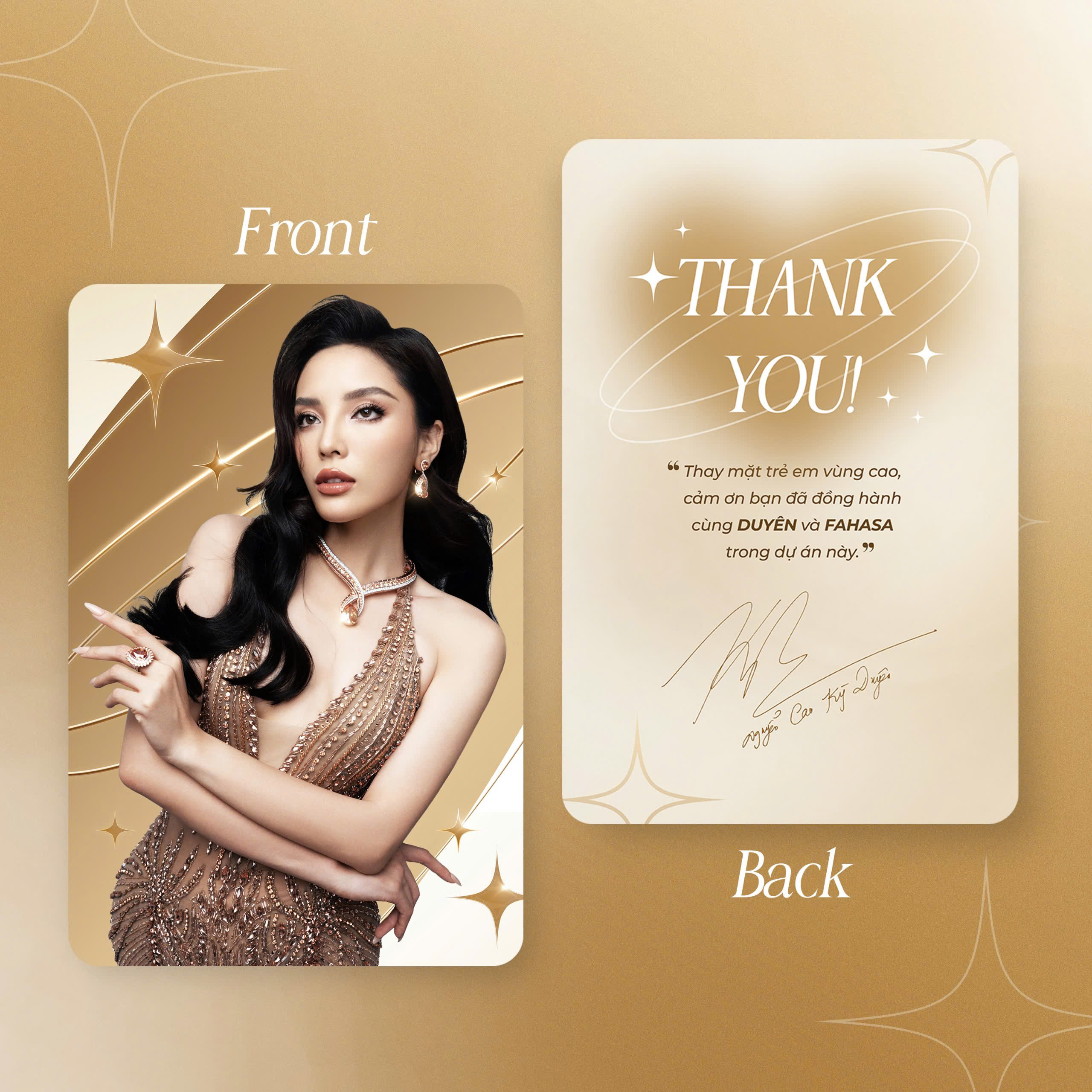 miss universe vietnam nguyễn cao kỳ duyên - tặng kèm card hình kỳ duyên + thẻ tặng sách - Ảnh 4