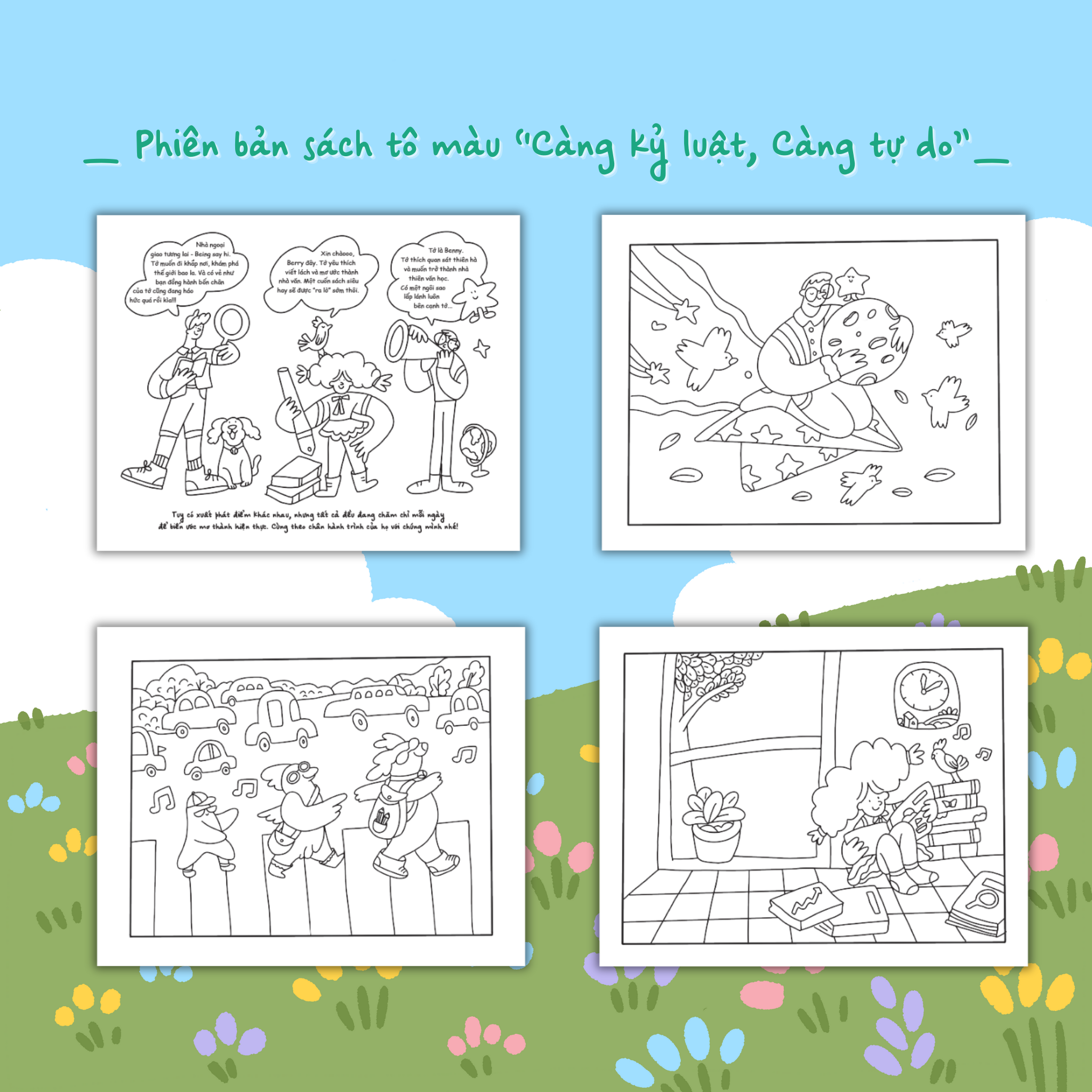mọi ước mơ đều có điểm bắt đầu - phiên bản sách tô màu “càng kỷ luật, càng tự do” - Ảnh 3
