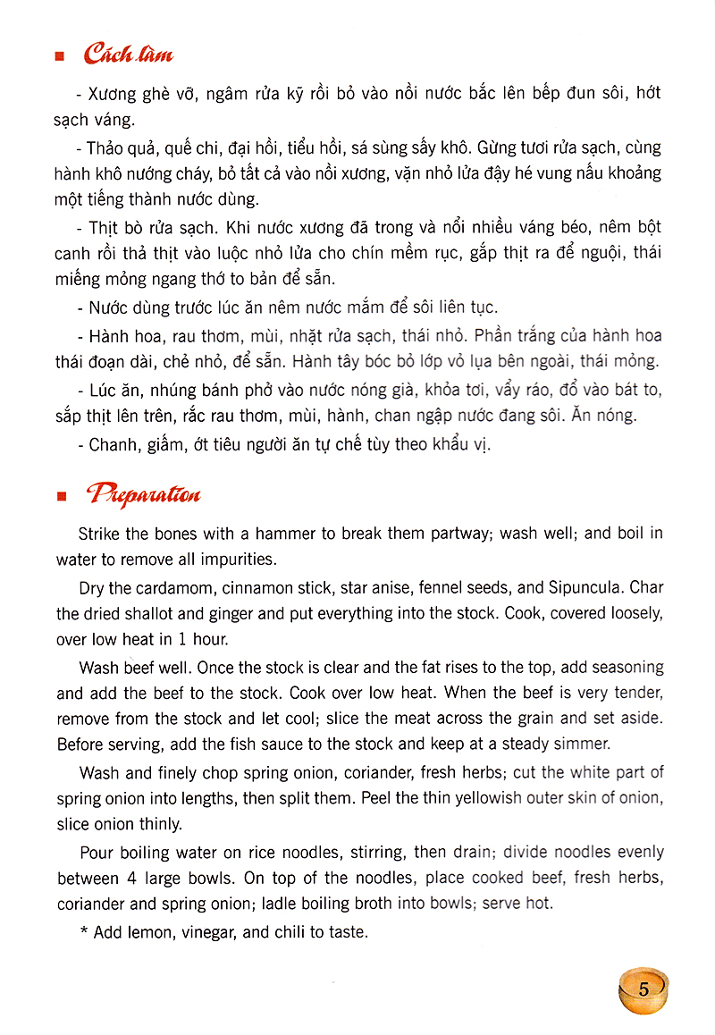 Món Ăn Việt Nam - Vietnamese Cuisine (Song Ngữ Việt-Anh) - Ảnh 4