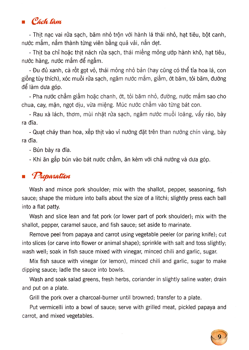 Món Ăn Việt Nam - Vietnamese Cuisine (Song Ngữ Việt-Anh) - Ảnh 8
