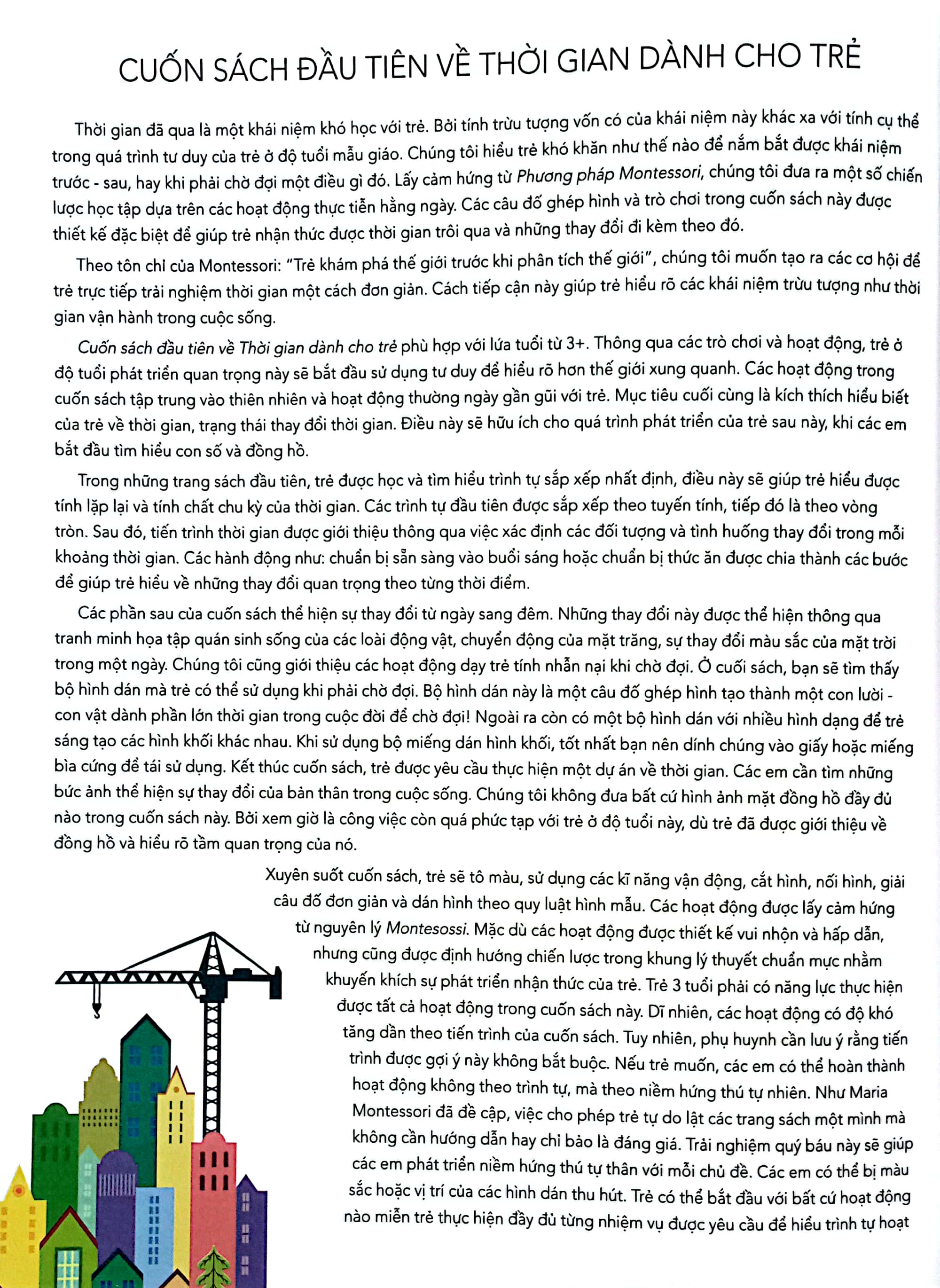 montessori - cuốn sách đầu tiên về thời gian dành cho trẻ - Ảnh 3