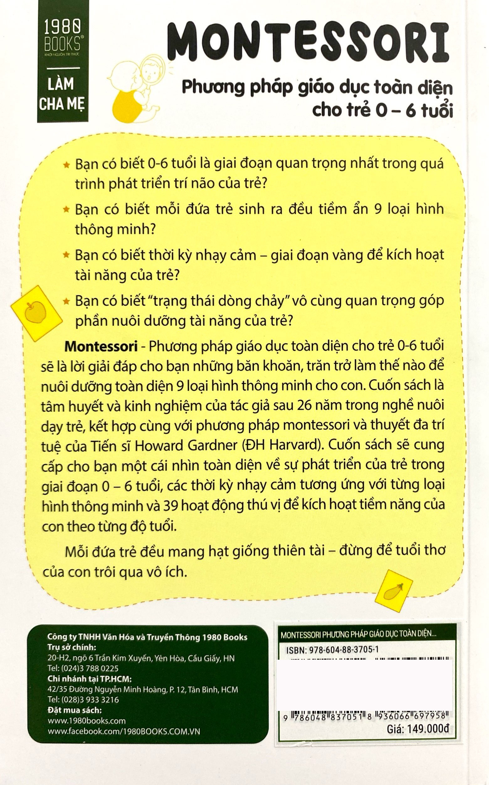 montessori - phương pháp giáo dục toàn diện cho trẻ 0-6 tuổi (tái bản 2024) - Ảnh 15