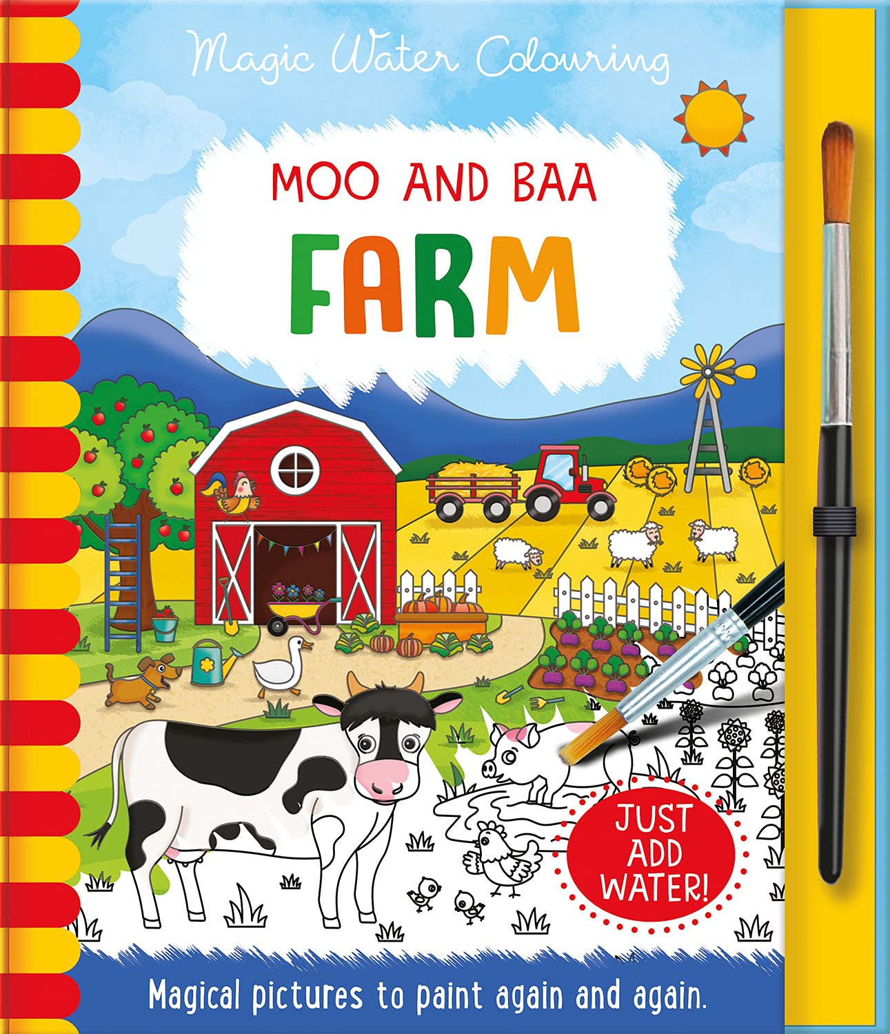 moo and baa - farm (magic water colouring) - Ảnh 2