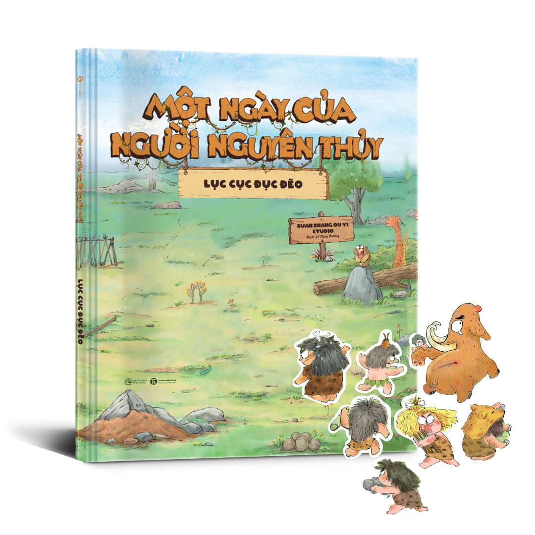 Một Ngày Của Người Nguyên Thủy - Lục Cục Đục Đẽo - Bìa Cứng - Ảnh 3
