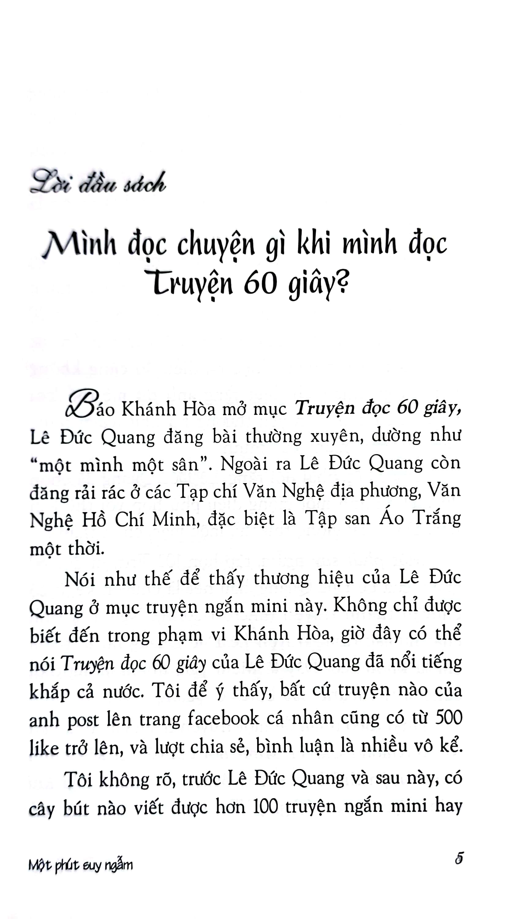 một phút suy ngẫm - Ảnh 3