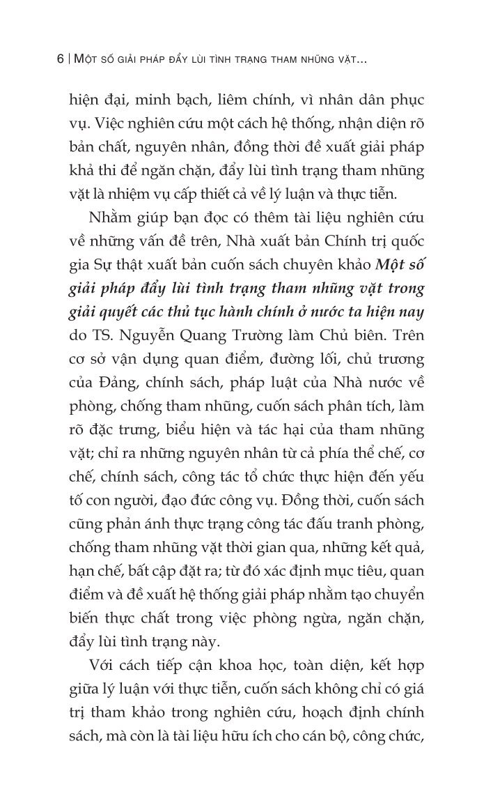 Một Số Giải Pháp Đẩy Lùi Tình Trạng Tham Nhũng Vặt Trong Giải Quyết Các Thủ Tục Hành Chính Ở Nước Ta Hiện Nay - Ảnh 4
