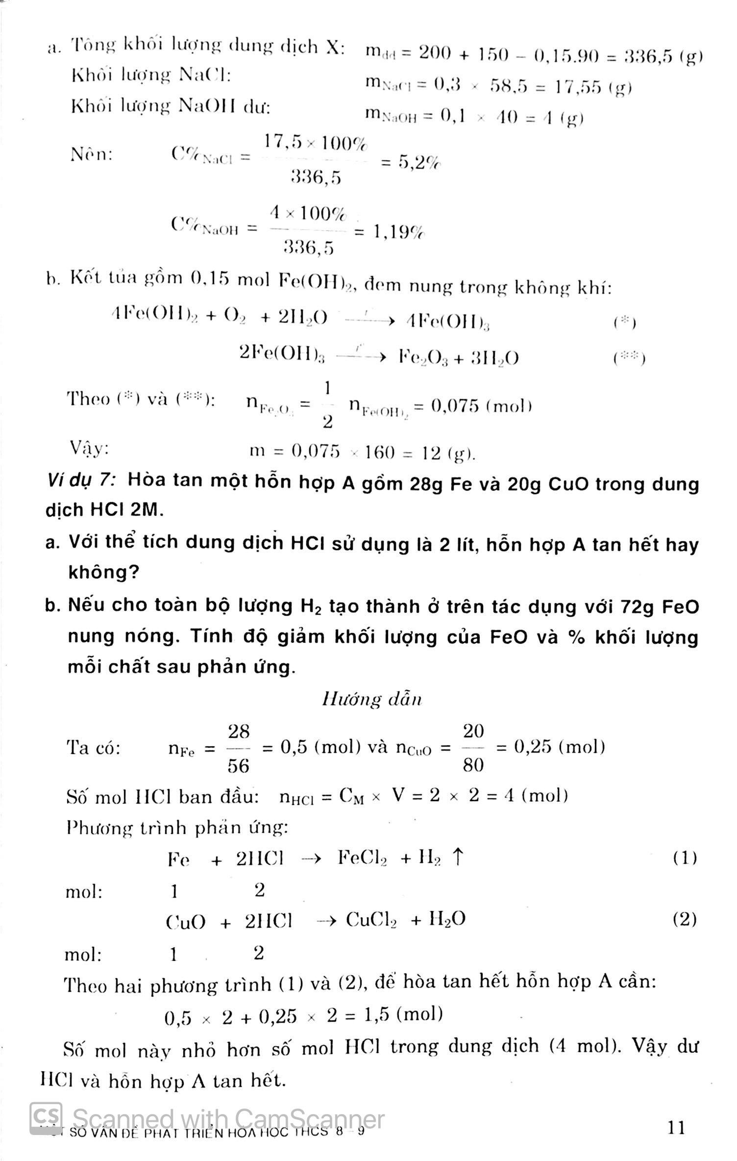 một số vấn đề phát triển hóa học thcs 8-9 - Ảnh 15