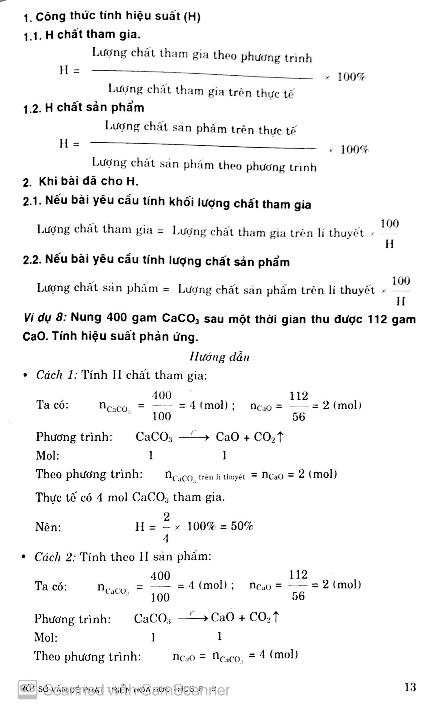 một số vấn đề phát triển hóa học thcs 8-9 - Ảnh 17