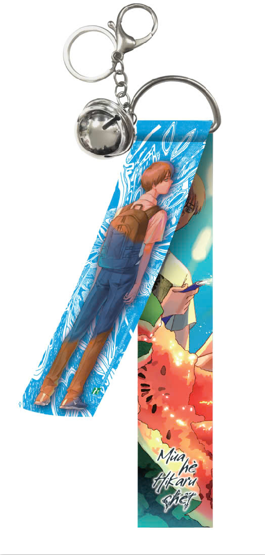 mùa hè hikaru chết - tập 4 - bản sưu tầm - tặng kèm bìa đặc biệt hai mặt + leaflet ngoại truyện + postcard + móc khóa dây chuông + poster kèm tube - Ảnh 6