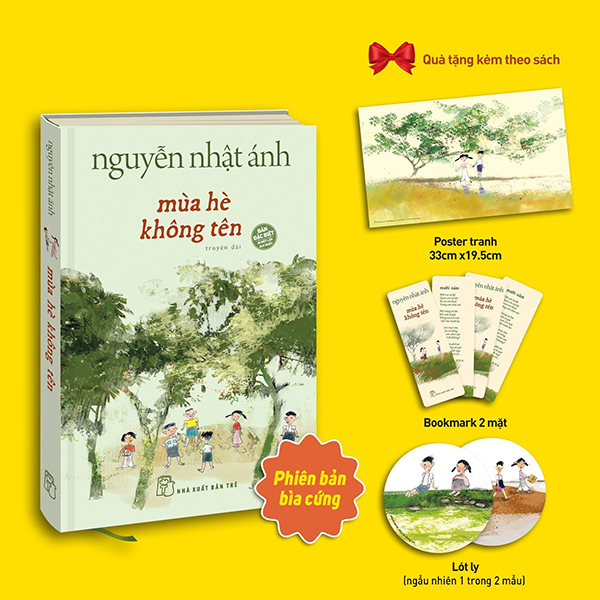 mùa hè không tên - bìa cứng - tặng kèm bookmark 2 mặt + poster tranh + lót ly ngẫu nhiên + chữ ký tác giả ngẫu nhiên