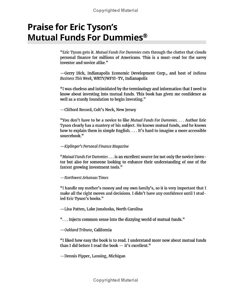 mutual funds for dummies 8th edition - Ảnh 5
