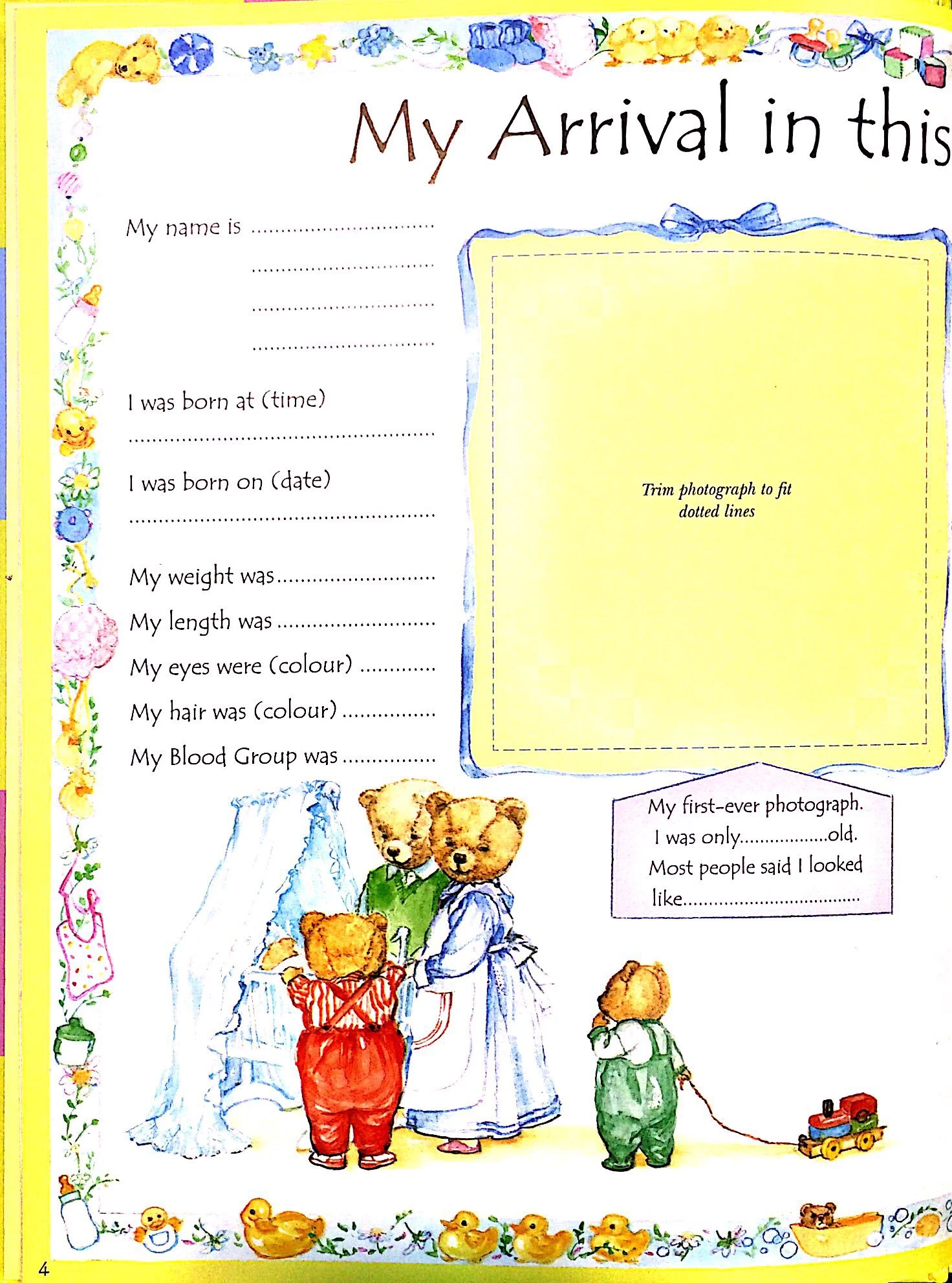 my baby book - a first five year diary (baby record book) - Ảnh 4