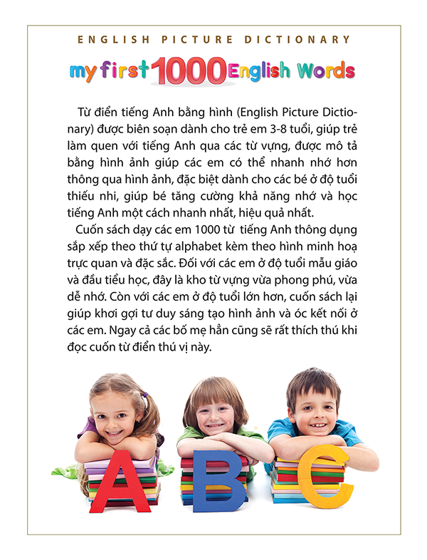 my first 1000 english words - 1000 từ tiếng anh đầu tiên cho bé - bìa cứng (tái bản) - Ảnh 3