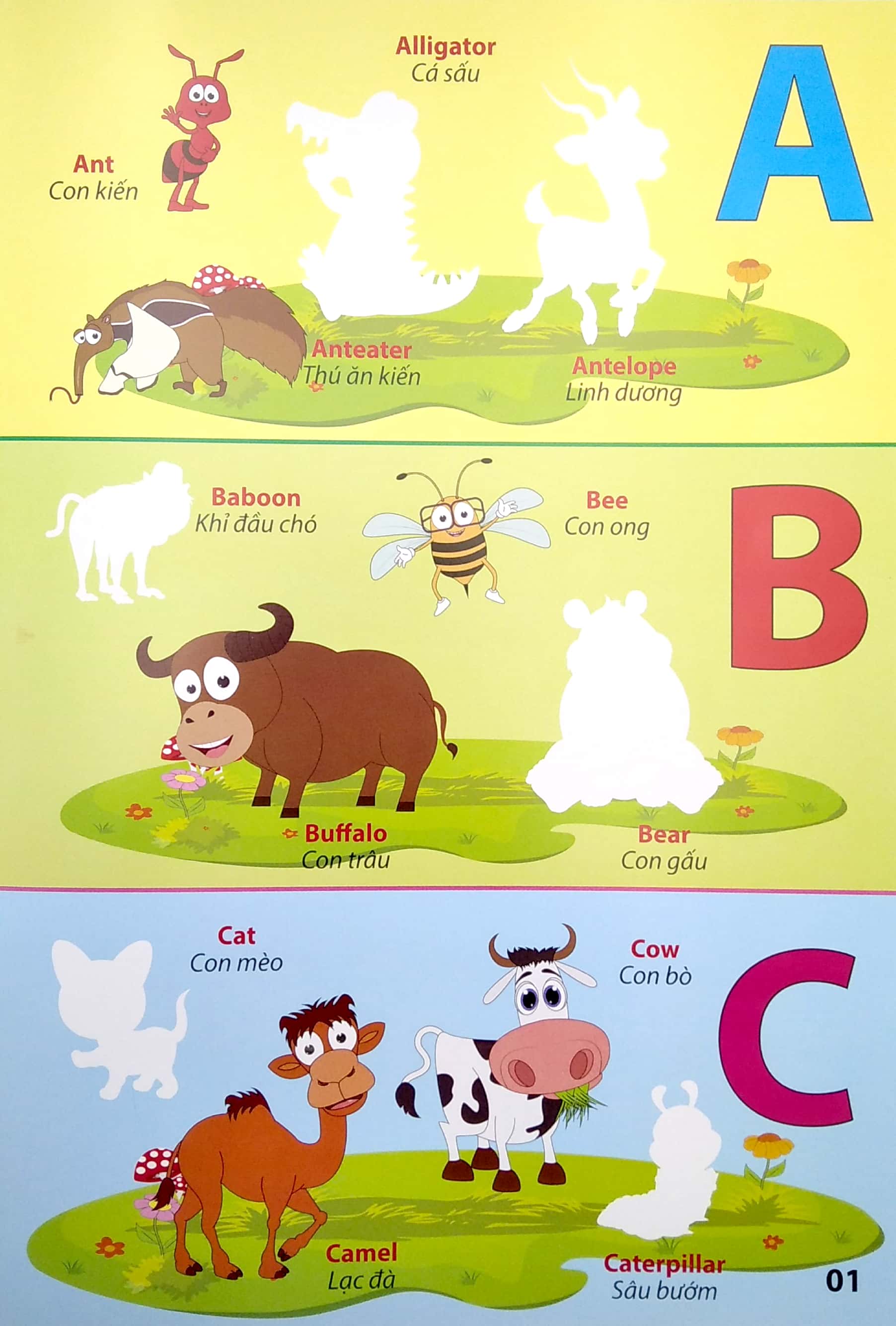 my first book stickers - bảng chữ cái tiếng anh - động vật - Ảnh 3