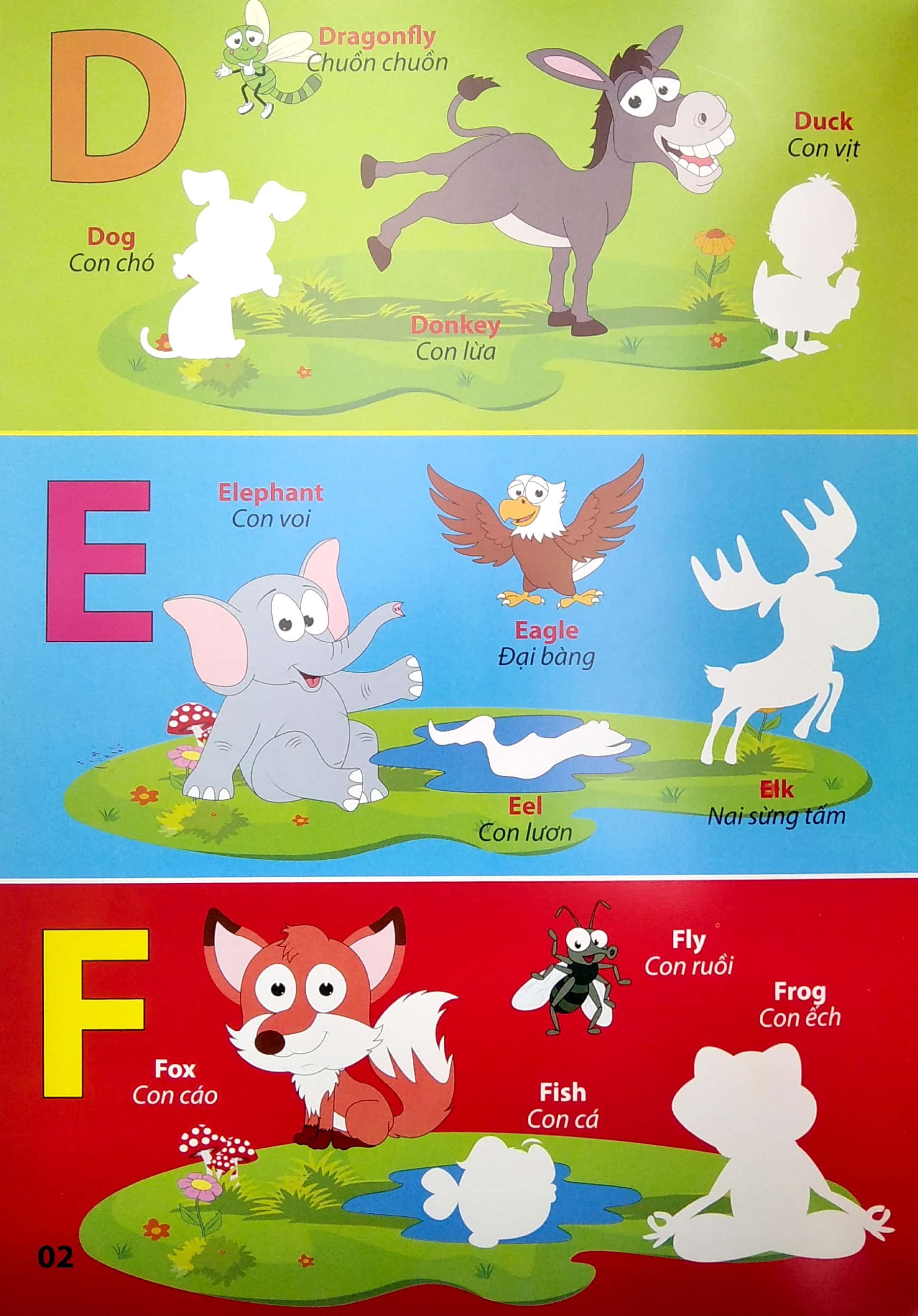 my first book stickers - bảng chữ cái tiếng anh - động vật - Ảnh 4