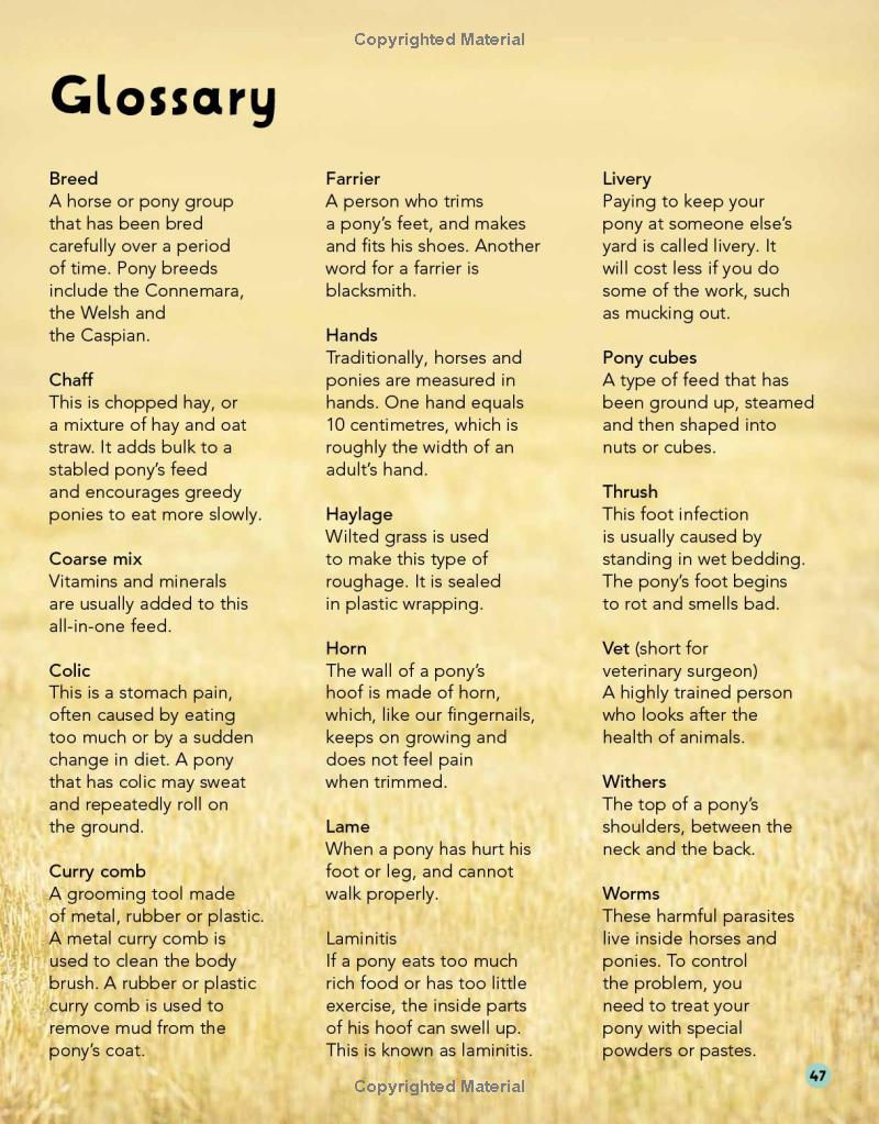 my first horse and pony care book - Ảnh 10