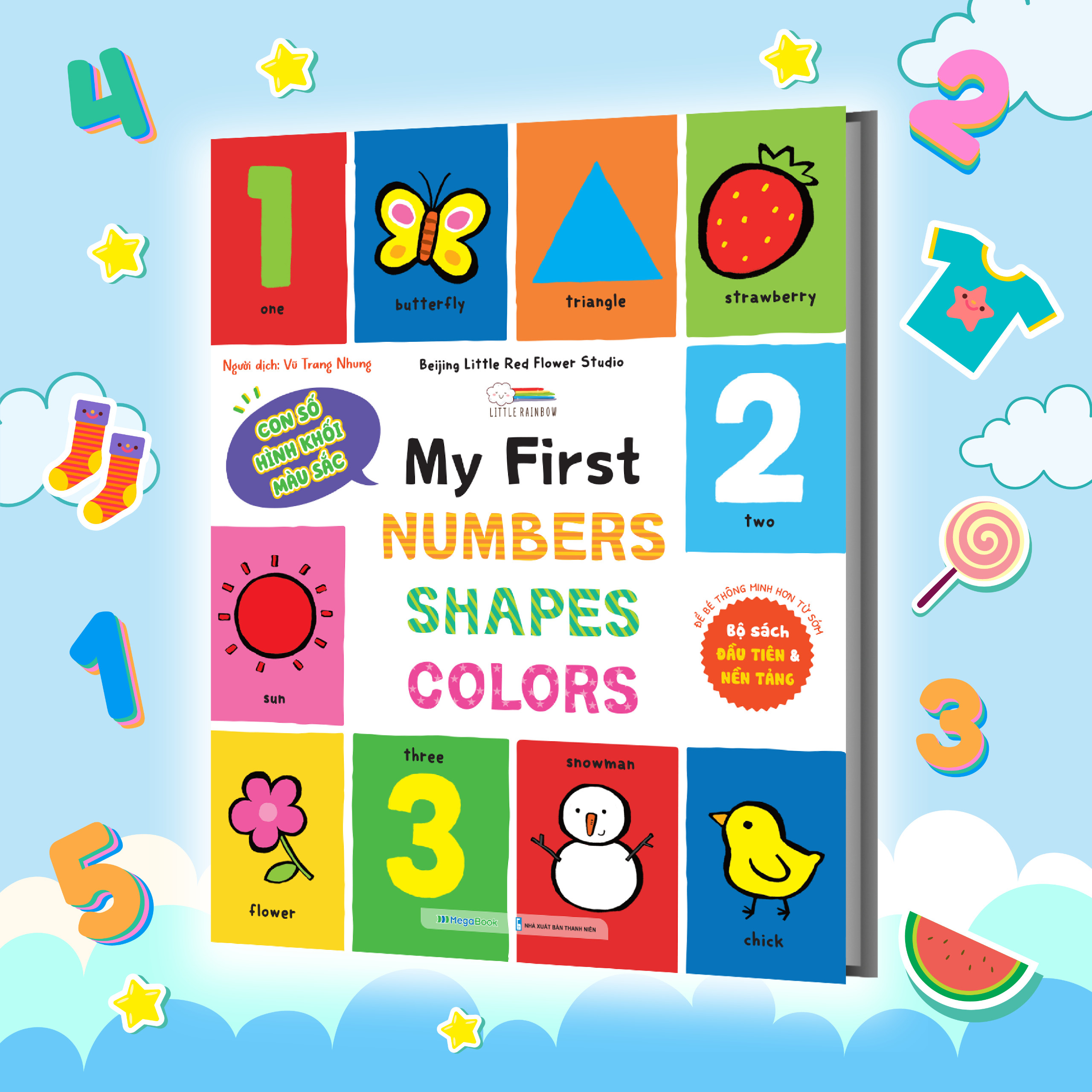 my first numbers-shapes-colors - con số, hình khối, màu sắc - bìa cứng - Ảnh 2