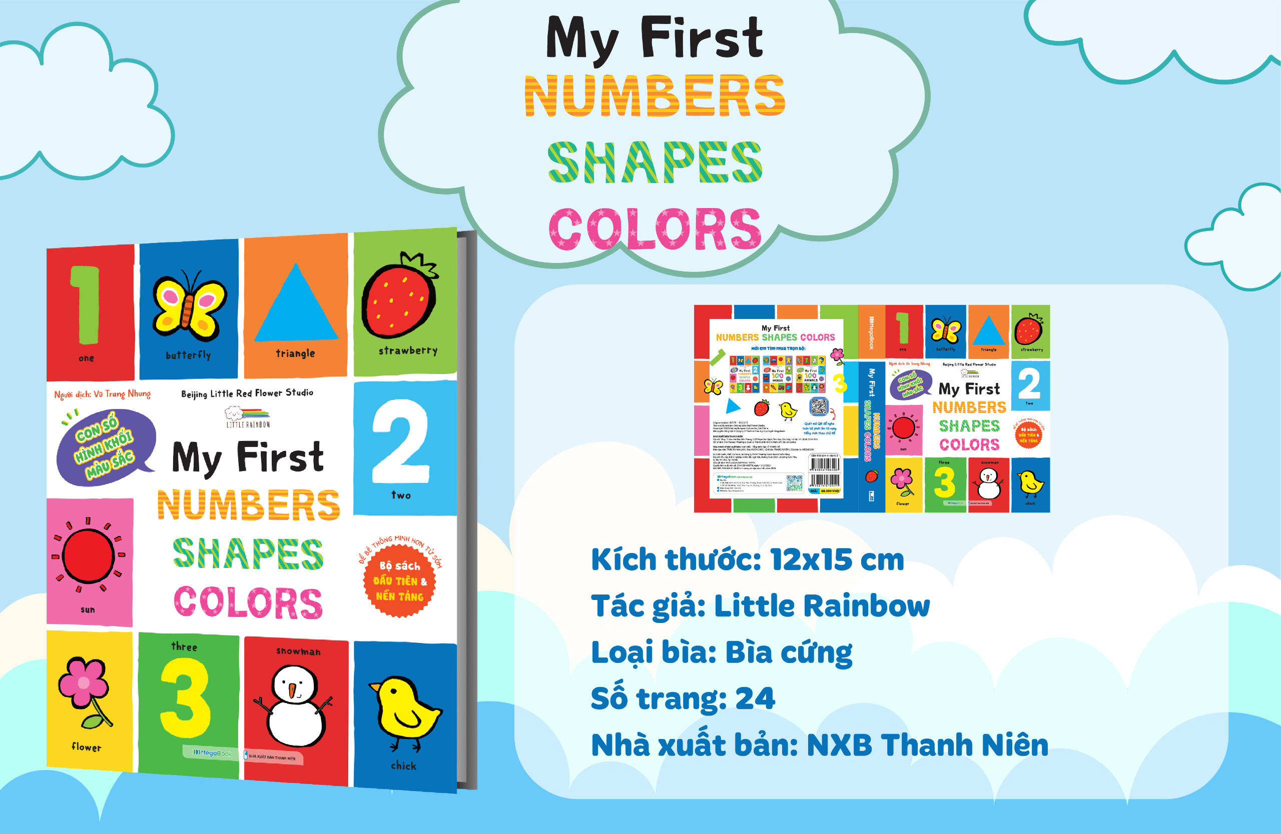 my first numbers-shapes-colors - con số, hình khối, màu sắc - bìa cứng - Ảnh 3
