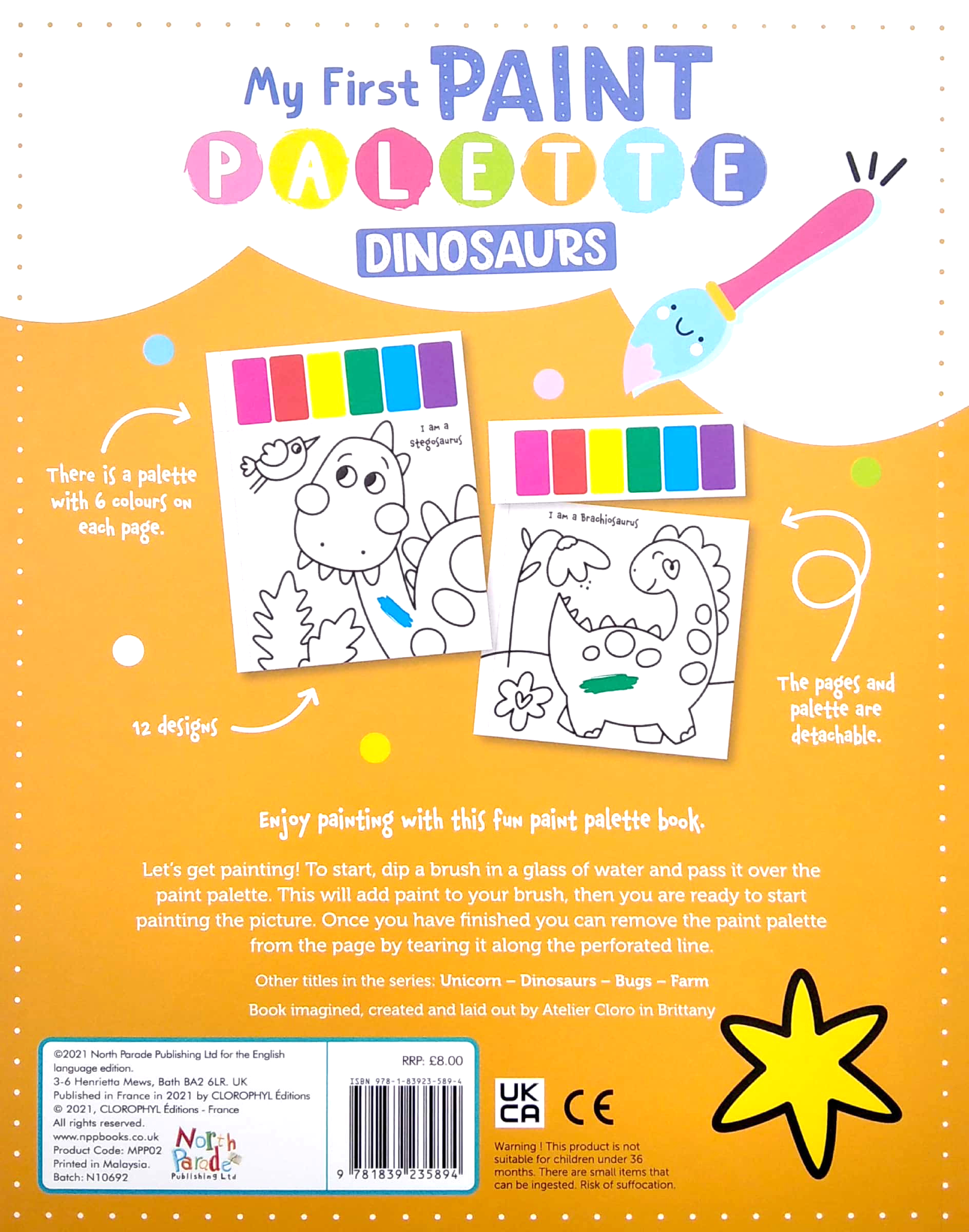 my first paint palette: dinosaurs - Ảnh 6