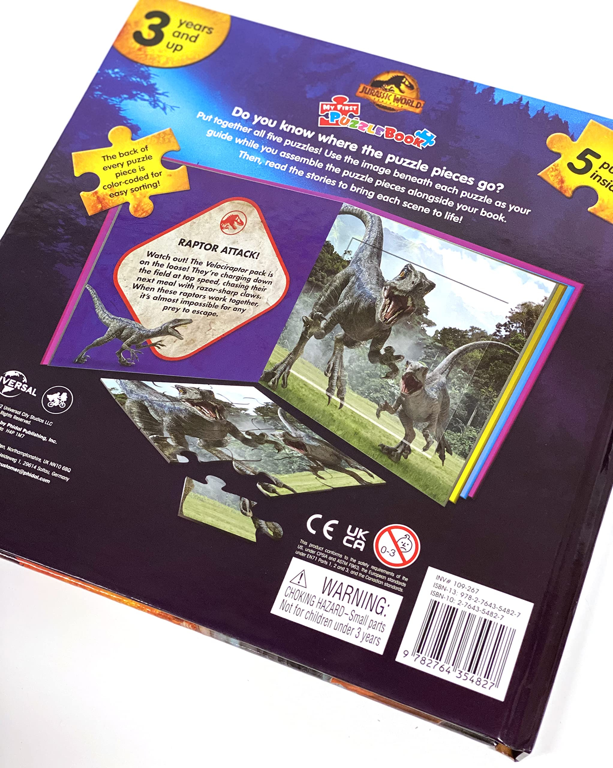 my first puzzle book: universal jurassic world - Ảnh 5