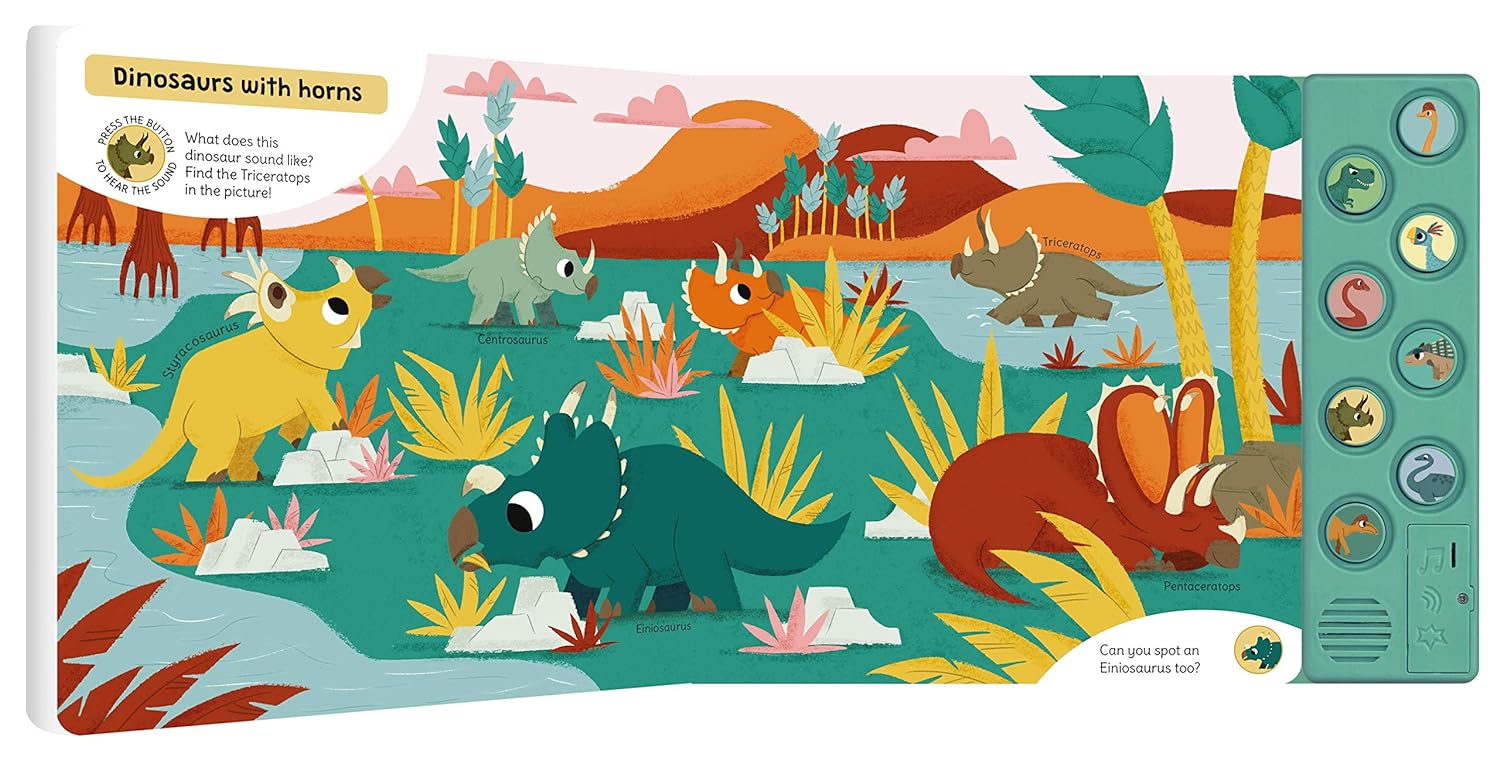 my first sound book: dinosaurs that roar, squawk and growl - Ảnh 3