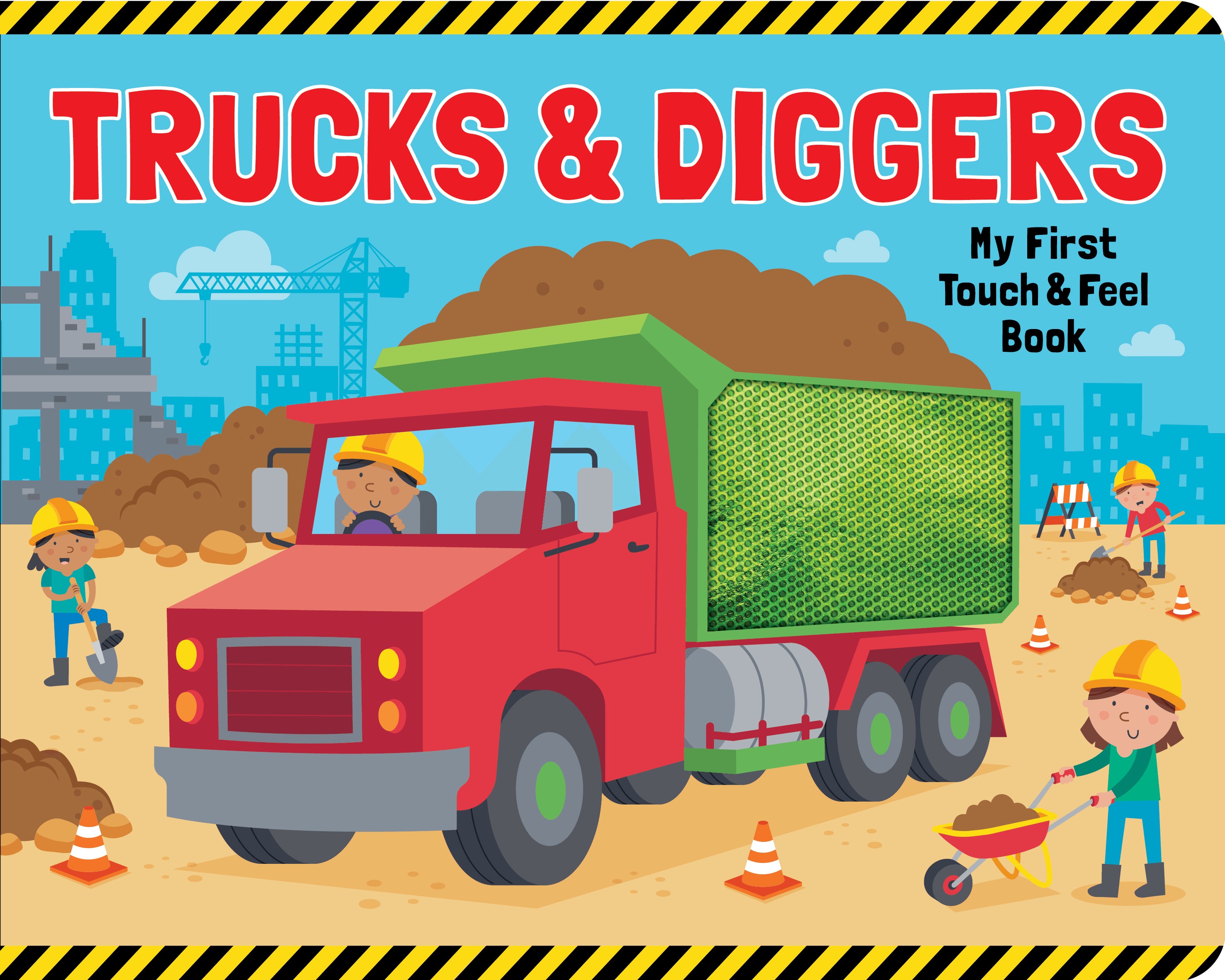 my first touch & feel board book - trucks & diggers - Ảnh 2