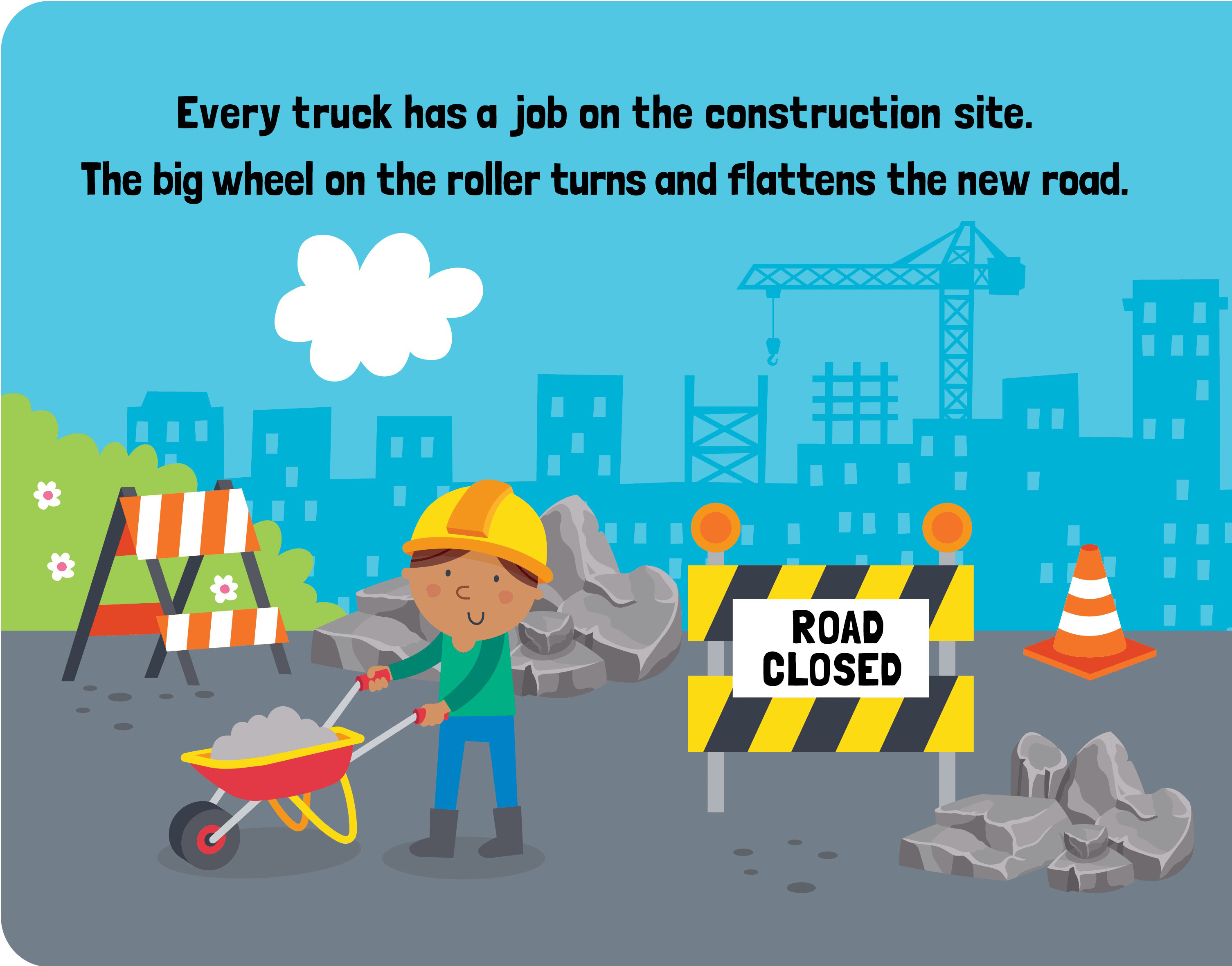 my first touch & feel board book - trucks & diggers - Ảnh 3