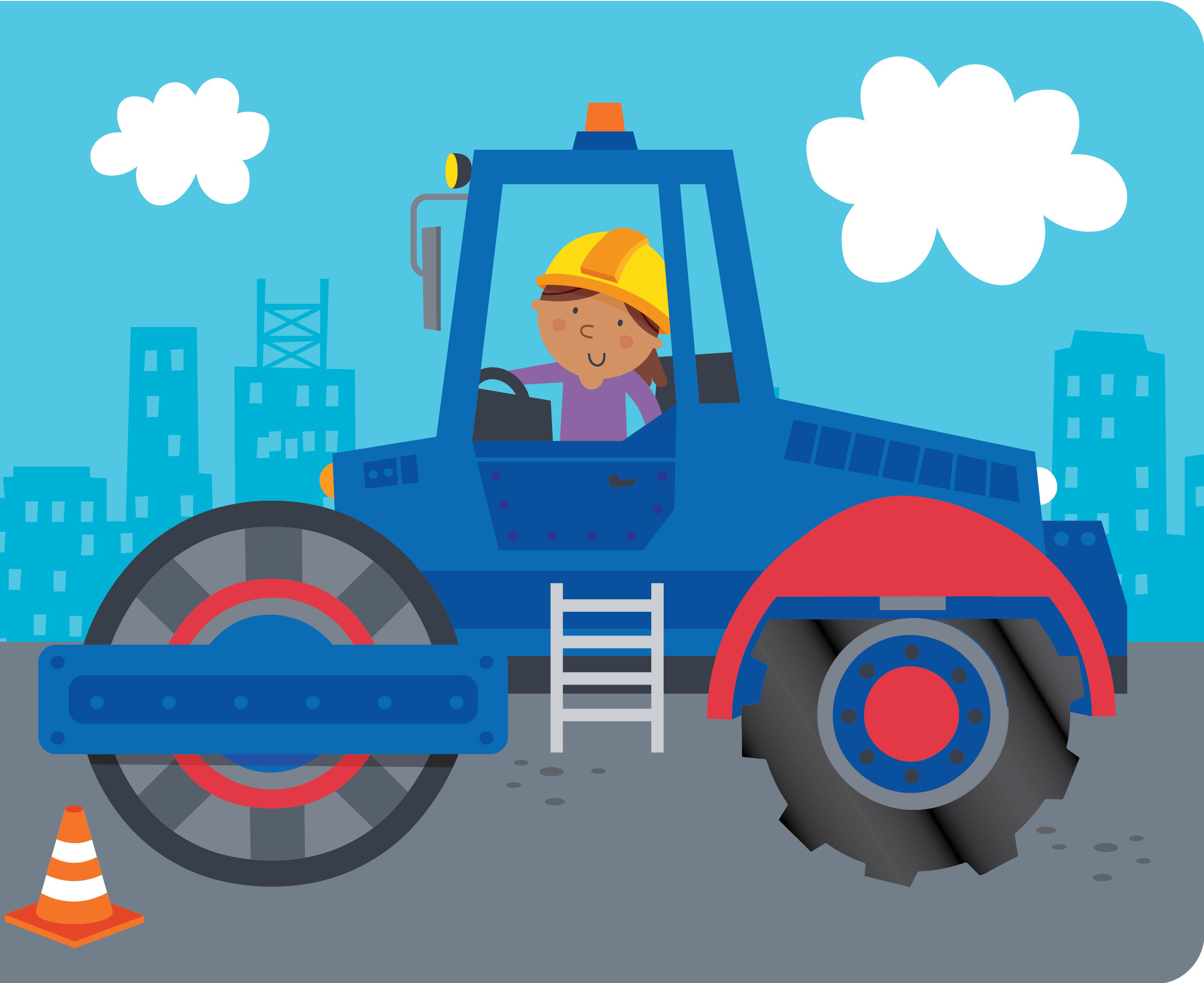 my first touch & feel board book - trucks & diggers - Ảnh 4