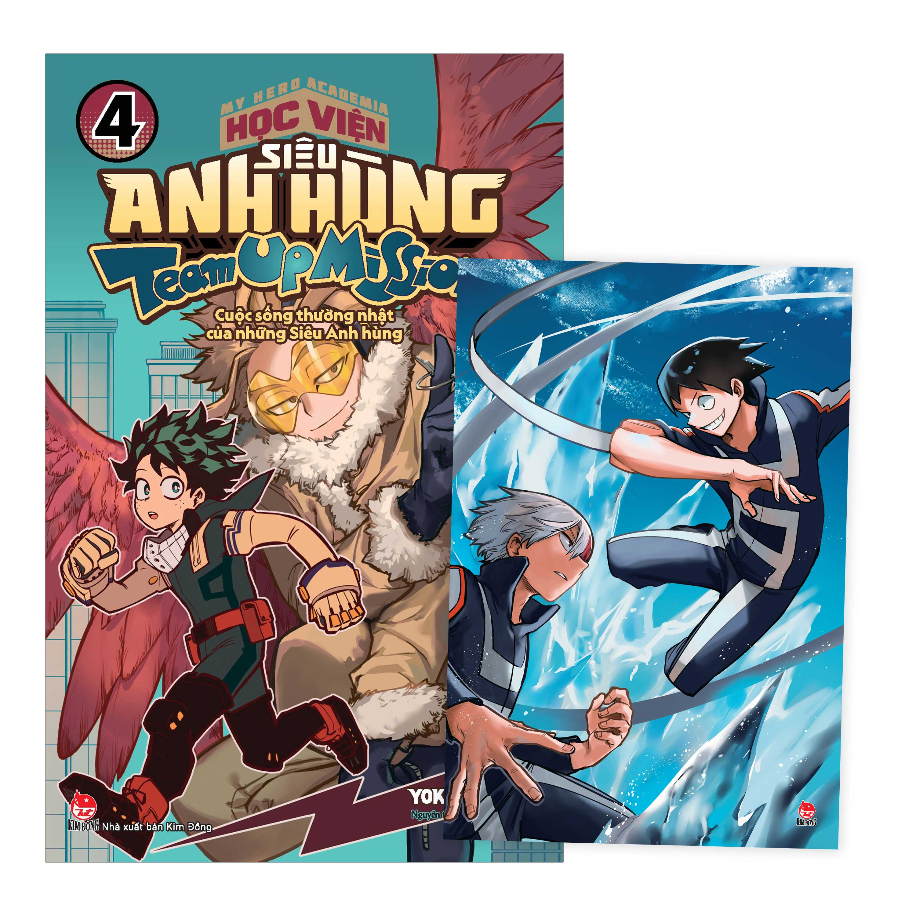 my hero academia - học viện siêu anh hùng - team up mission tập 4 - cuộc sống thường nhật của những siêu anh hùng - tặng kèm postcard - Ảnh 2