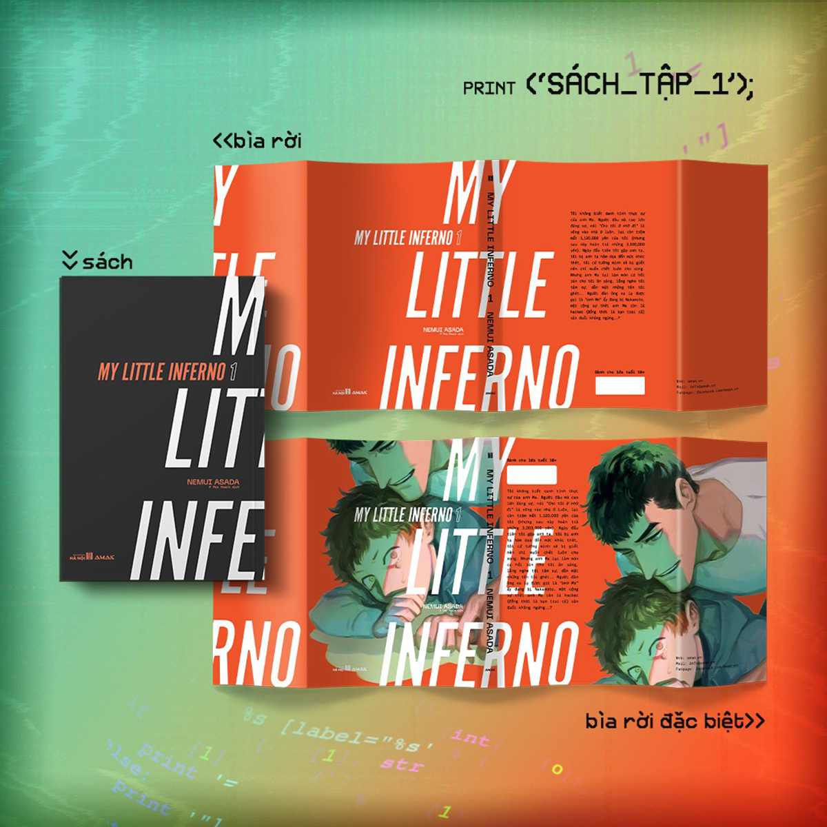 my little inferno (trọn bộ 2 tập) - tặng kèm 02 bìa sách đặc biệt + 02 bookmark + 02 postcard + đai sách - Ảnh 5
